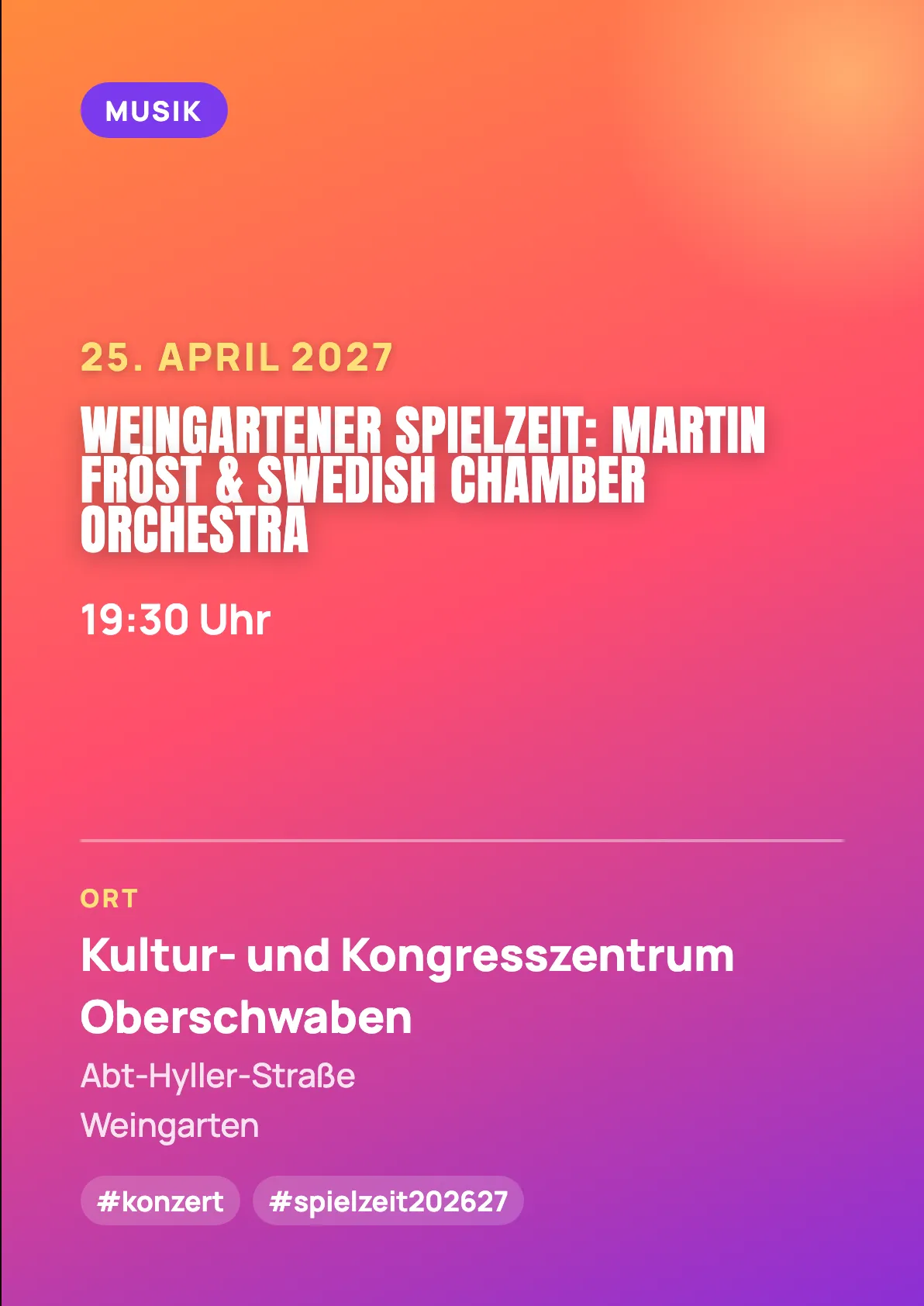 Veranstaltungsflyer