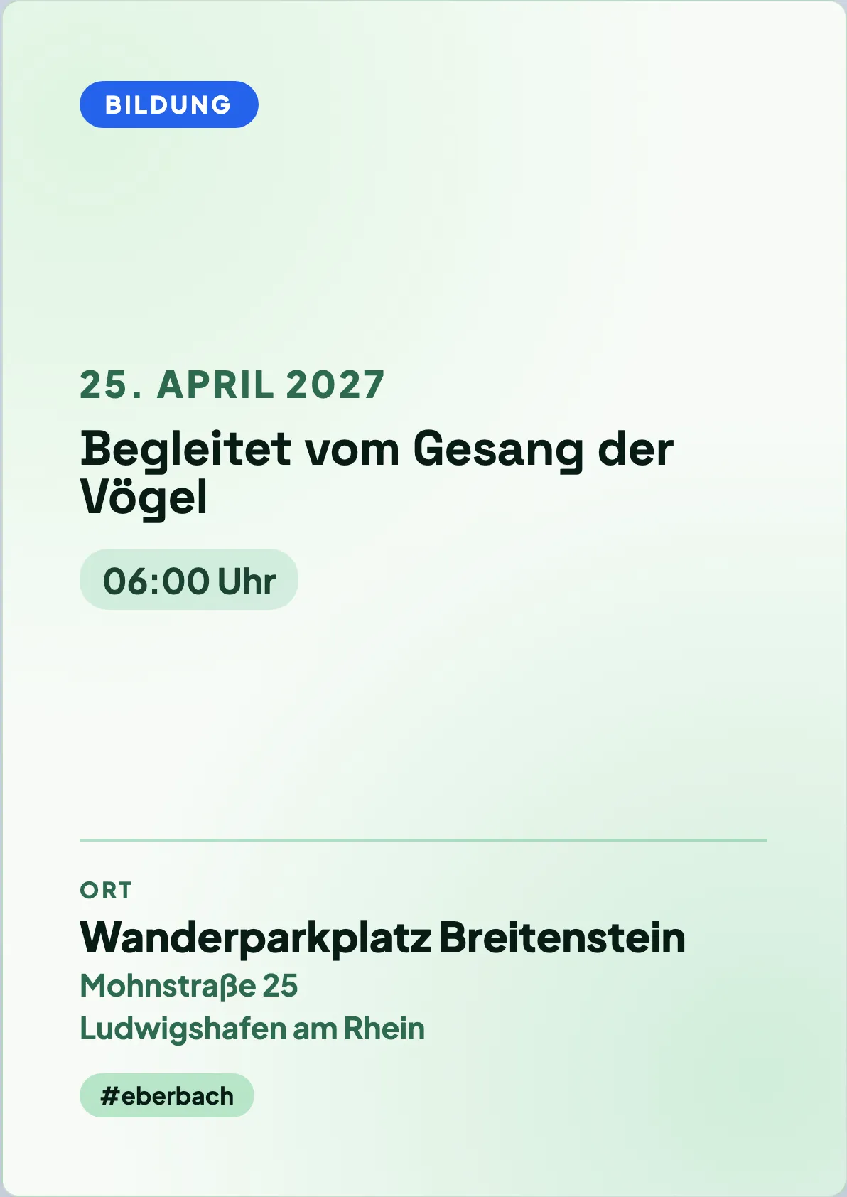 Veranstaltungsflyer