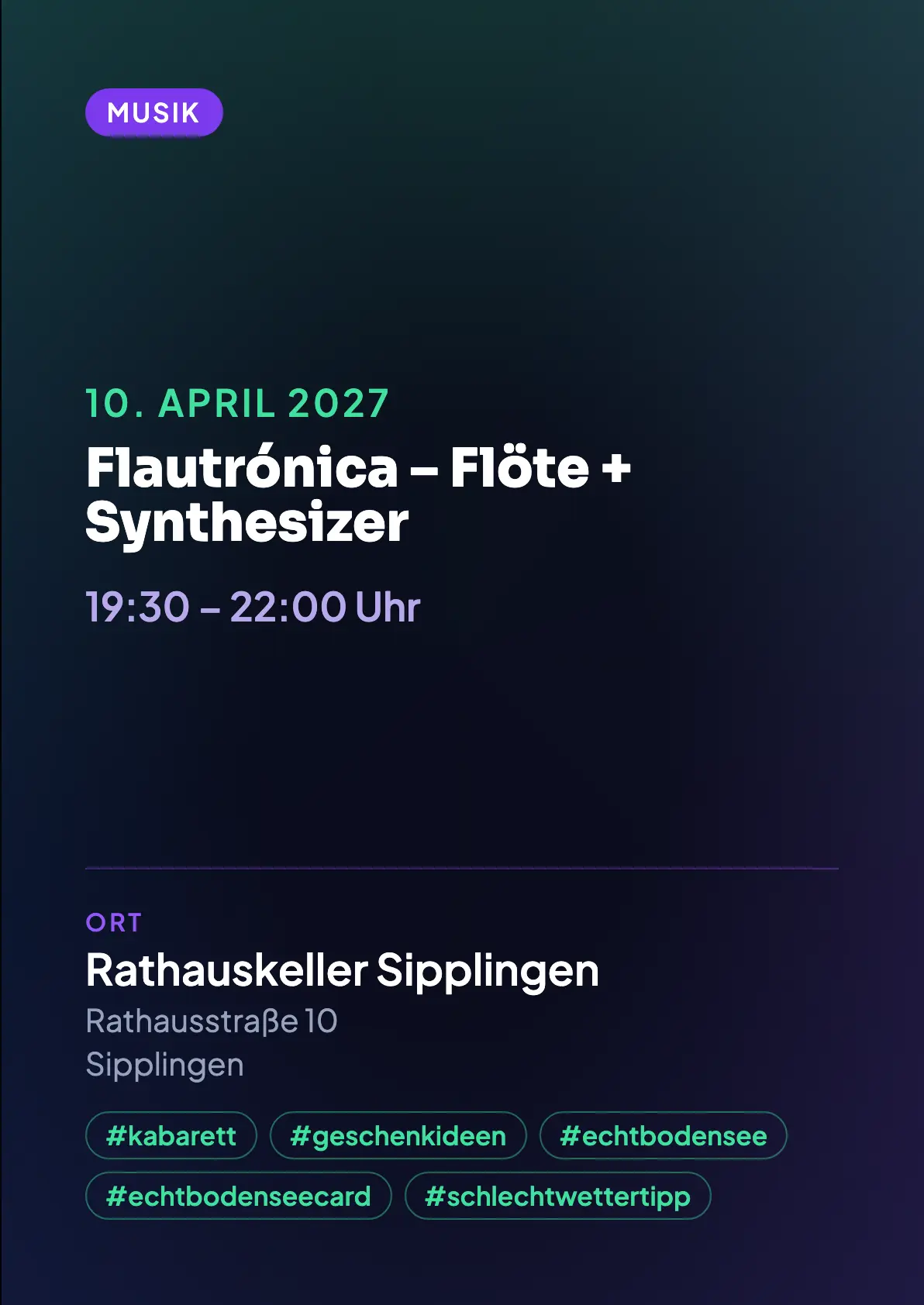 Veranstaltungsflyer