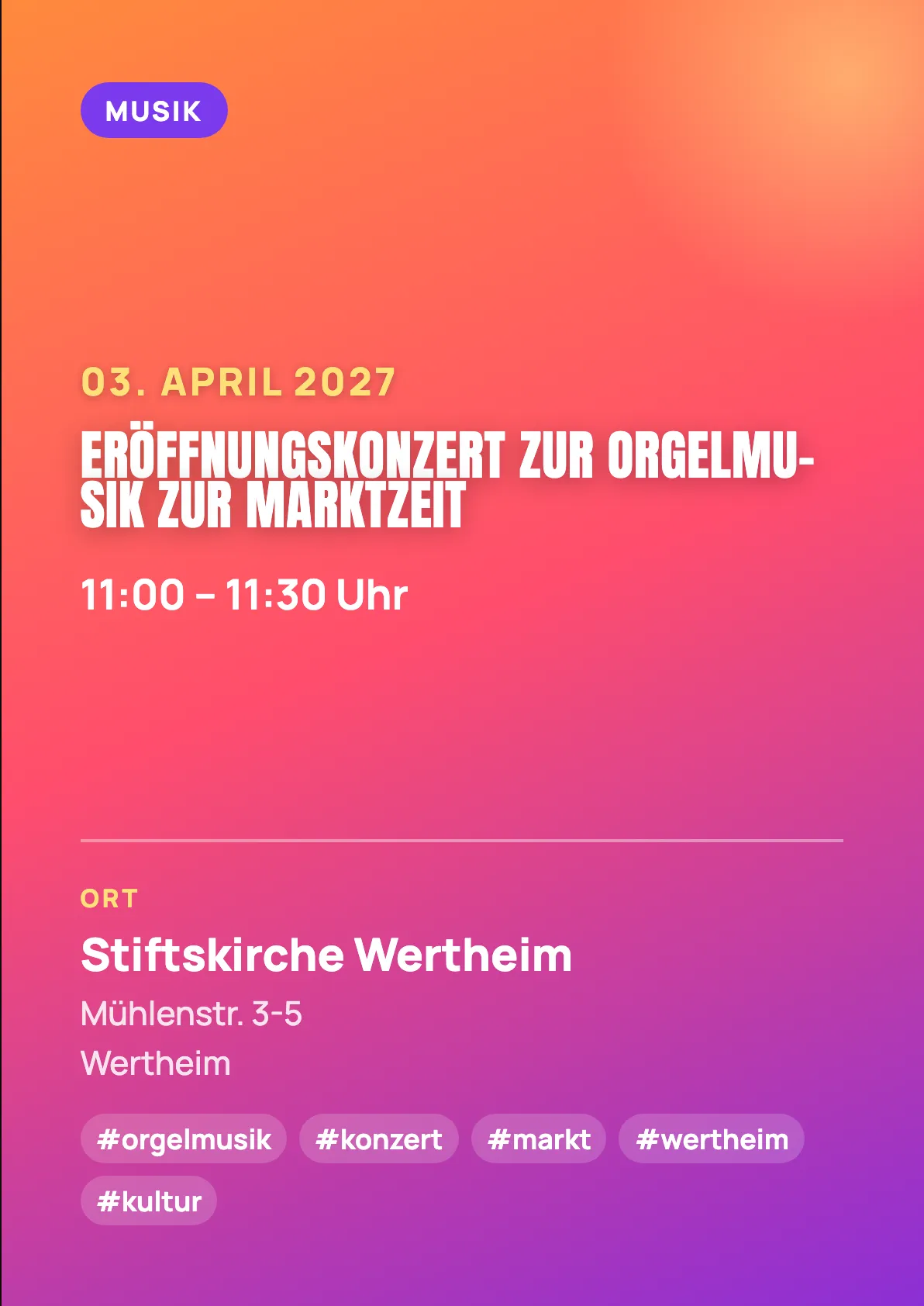 Veranstaltungsflyer