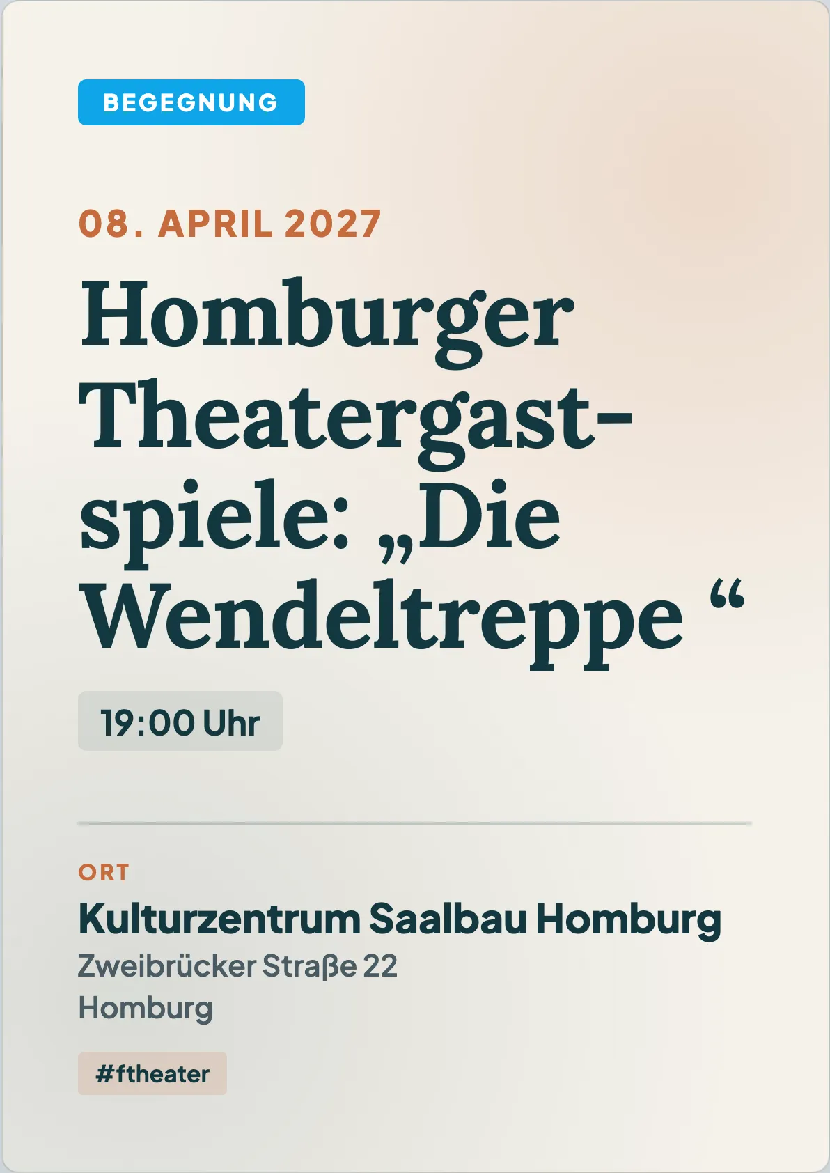 Veranstaltungsflyer