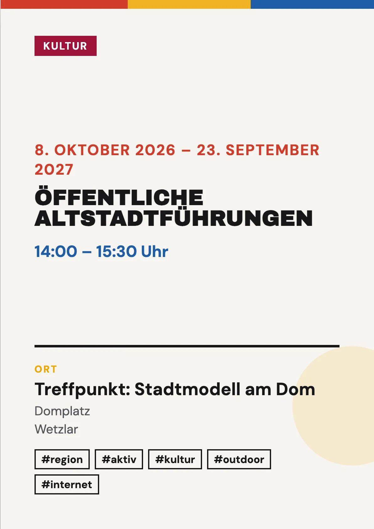 Veranstaltungsflyer
