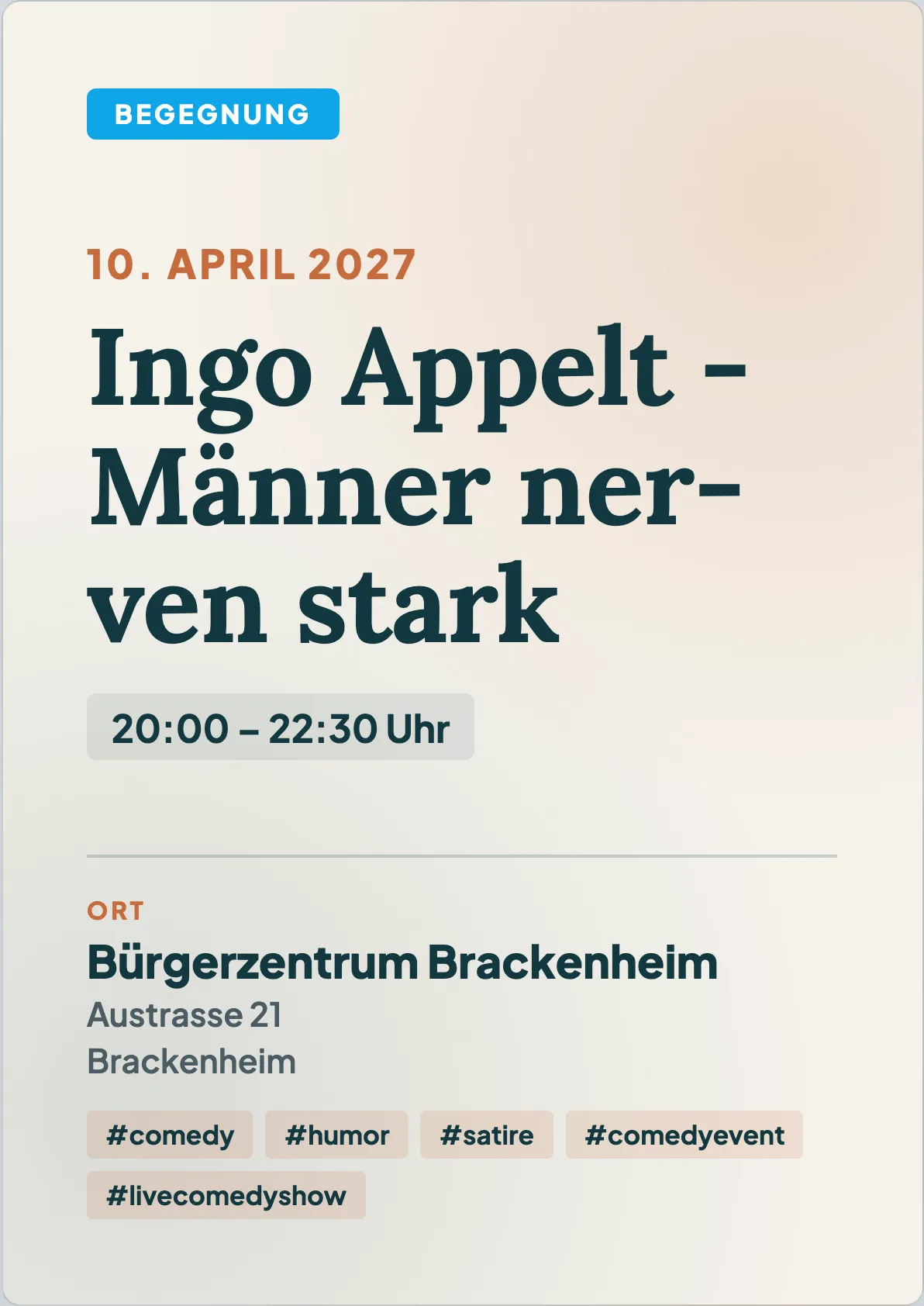 Veranstaltungsflyer
