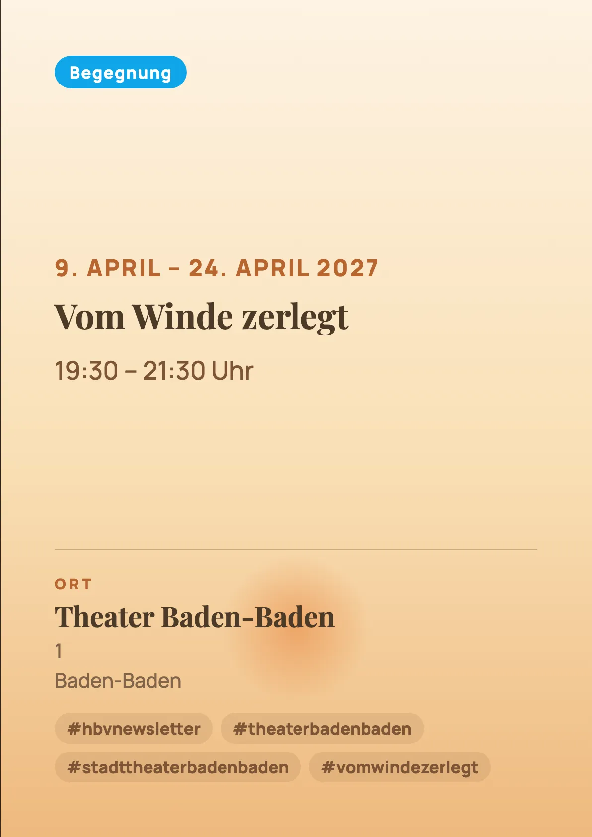 Veranstaltungsflyer