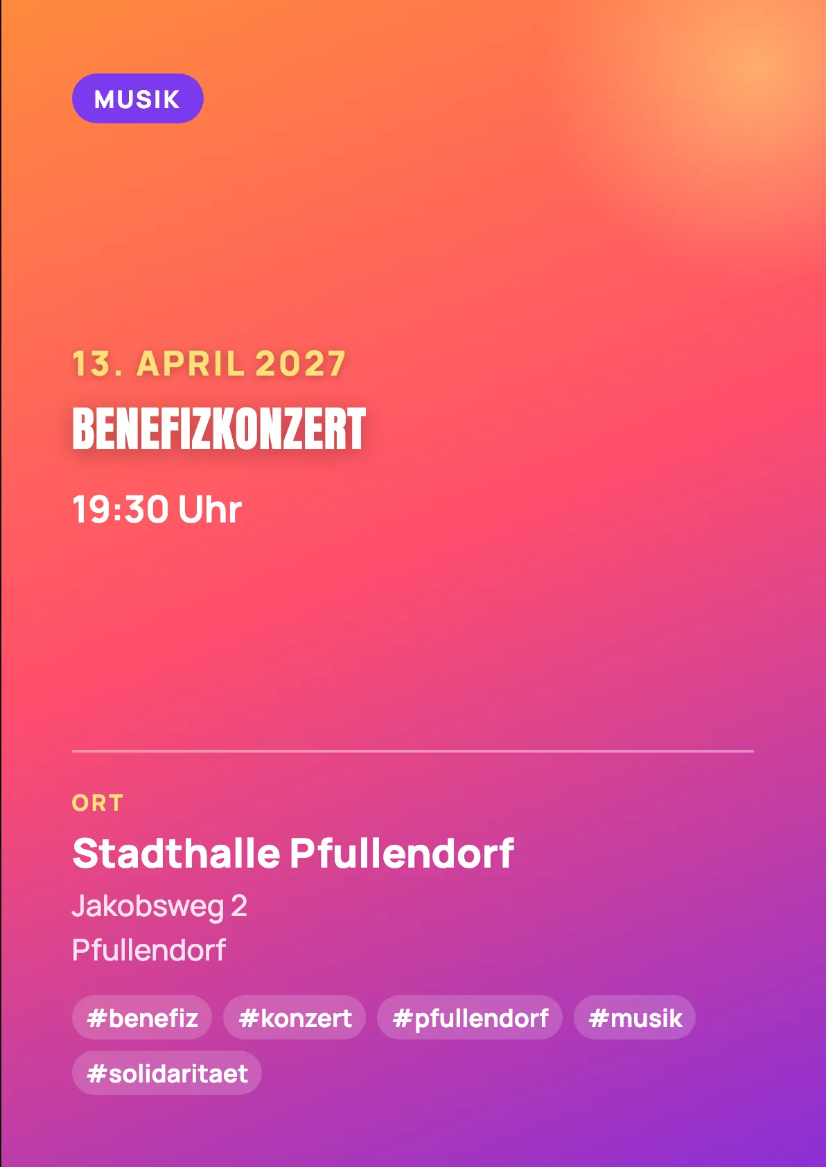Veranstaltungsflyer