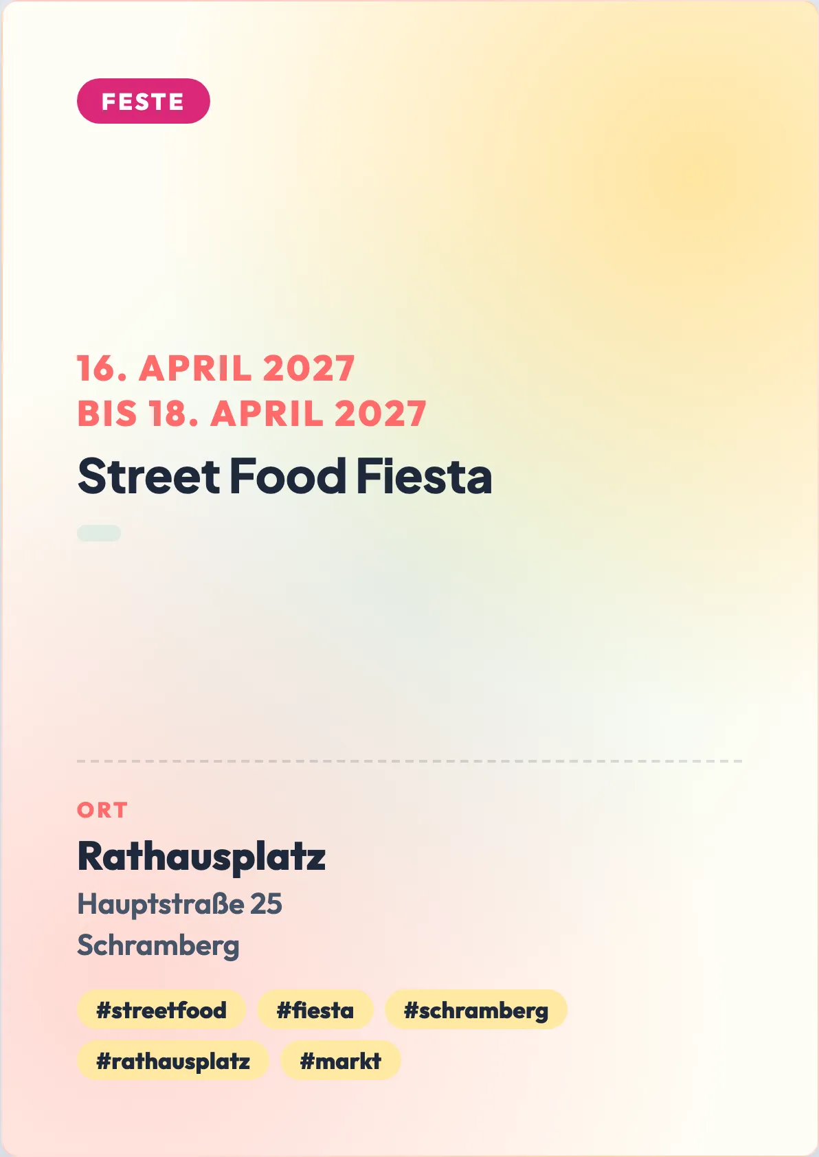 Veranstaltungsflyer