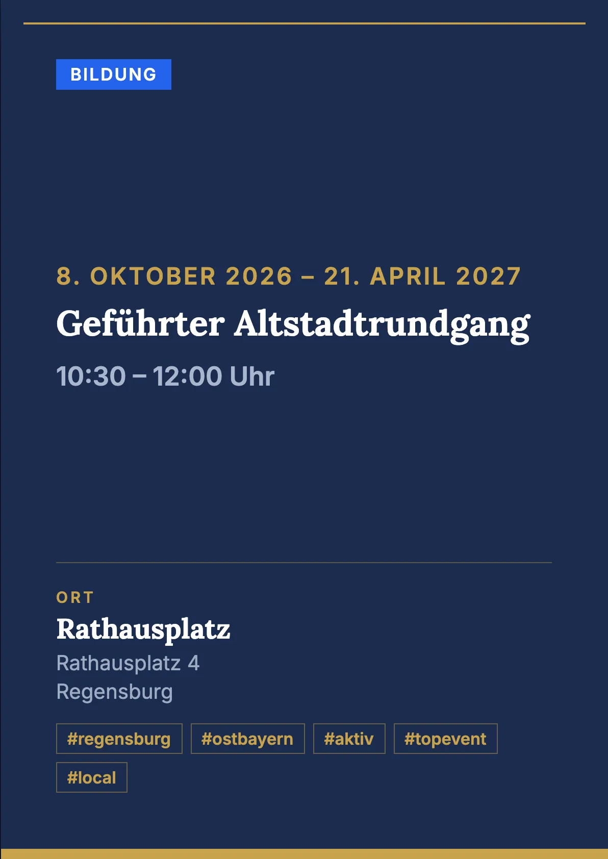 Veranstaltungsflyer