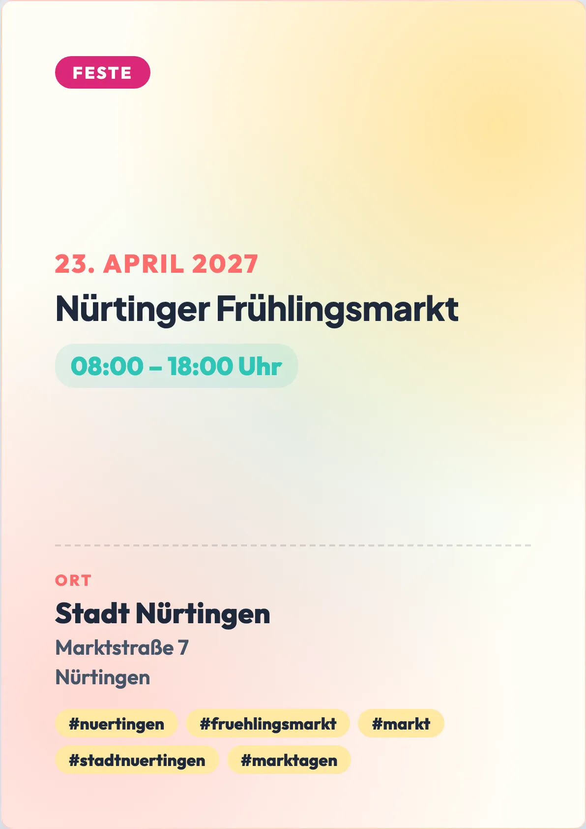 Veranstaltungsflyer