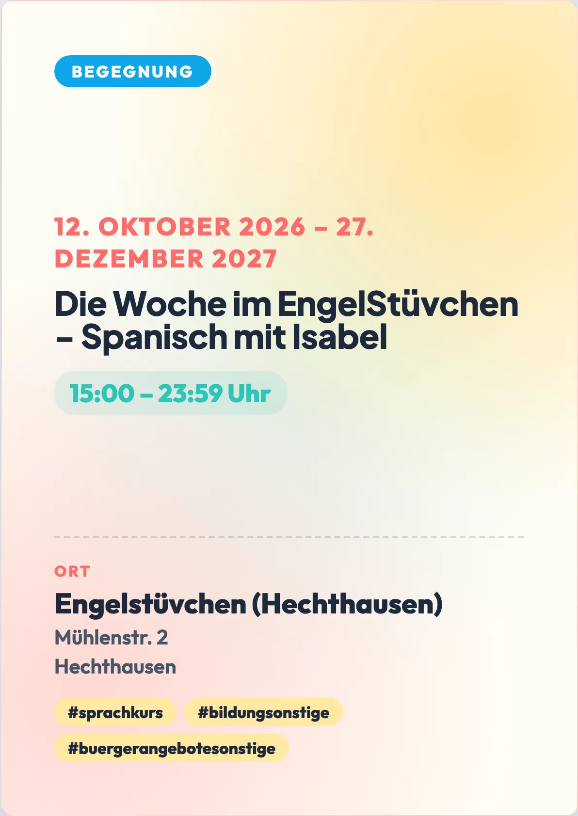 Veranstaltungsflyer