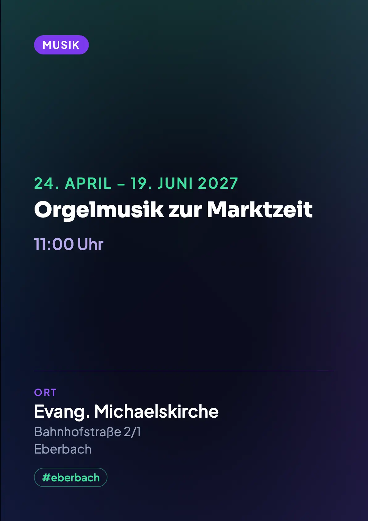 Veranstaltungsflyer