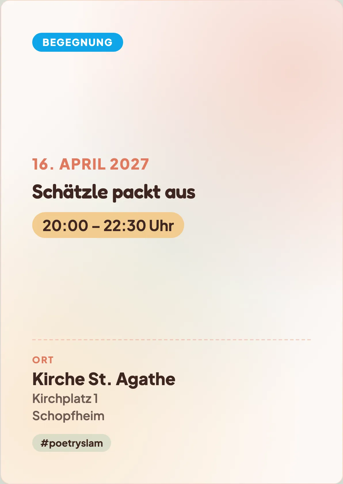 Veranstaltungsflyer
