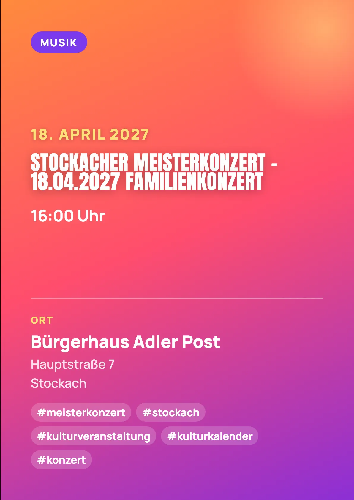 Veranstaltungsflyer