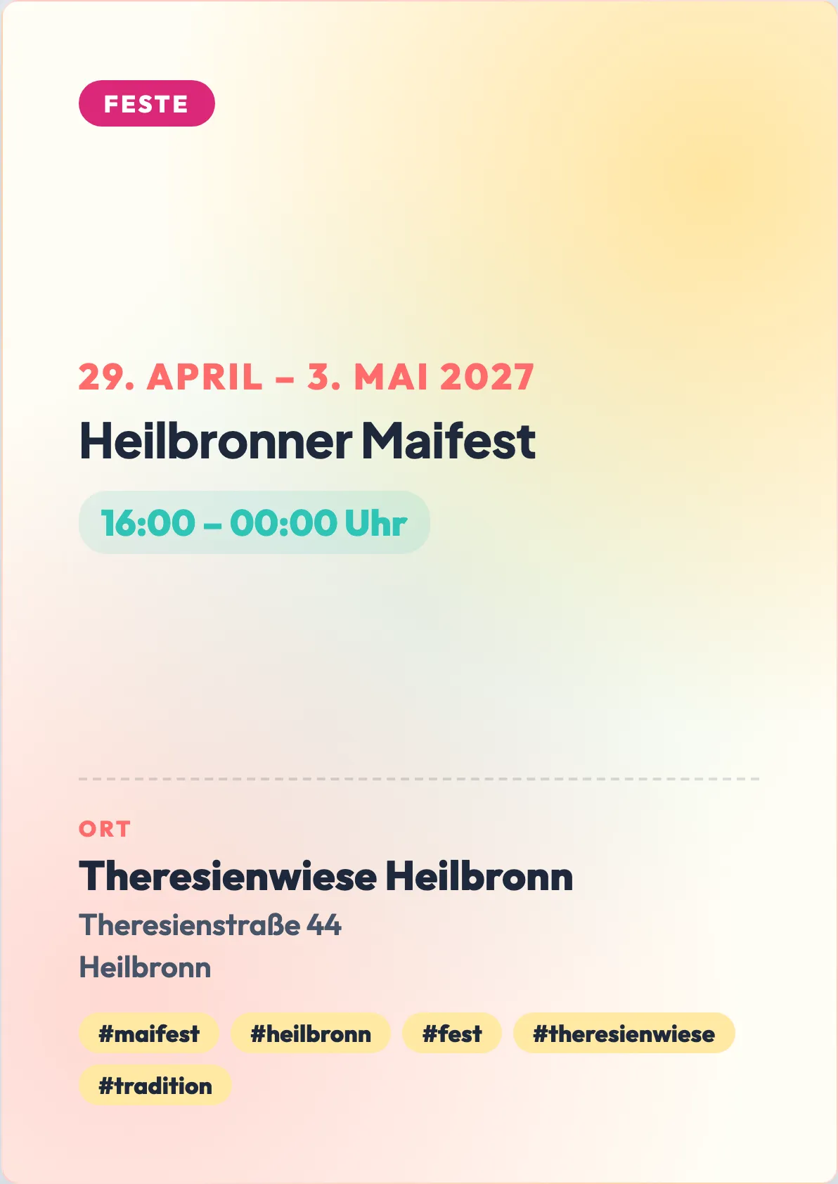 Veranstaltungsflyer