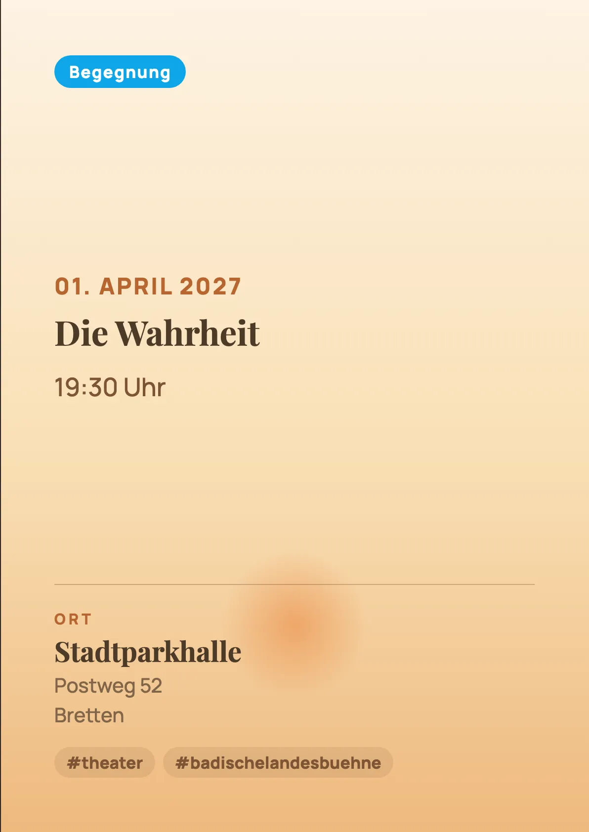 Veranstaltungsflyer