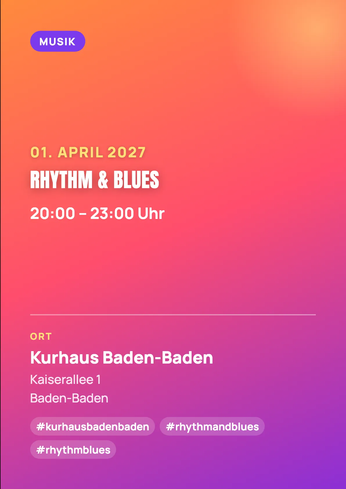 Veranstaltungsflyer