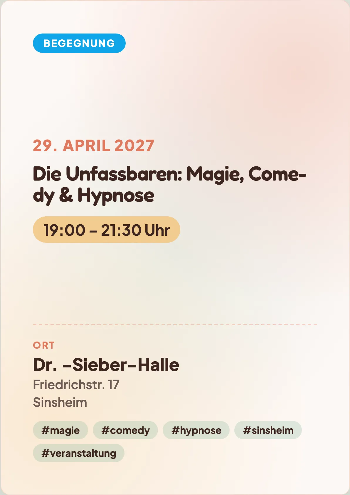 Veranstaltungsflyer