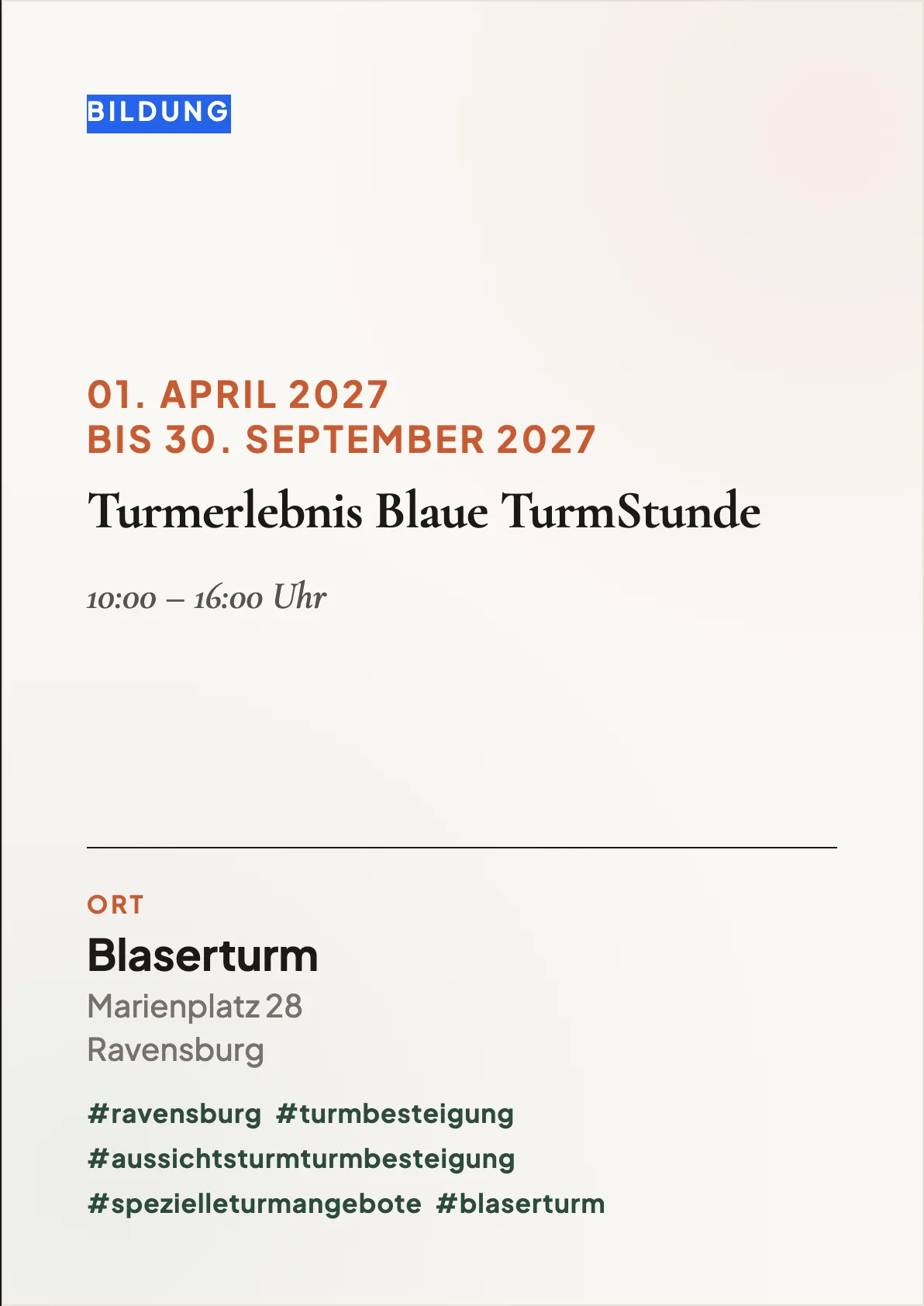 Veranstaltungsflyer