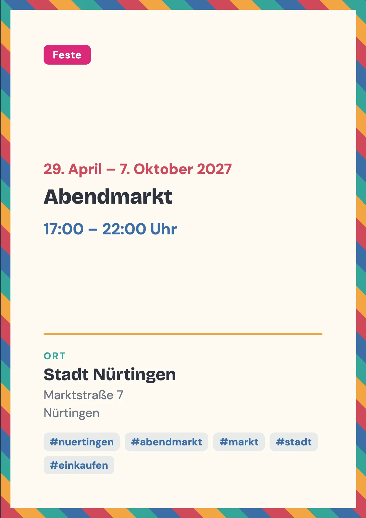 Veranstaltungsflyer