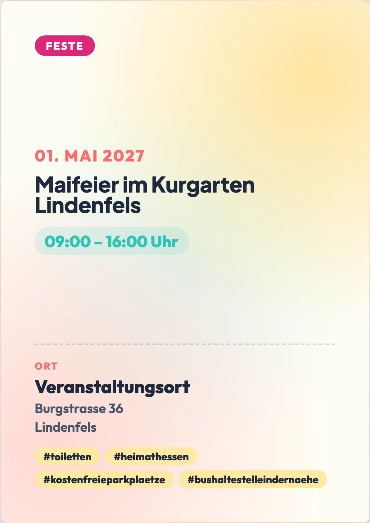 Veranstaltungsflyer