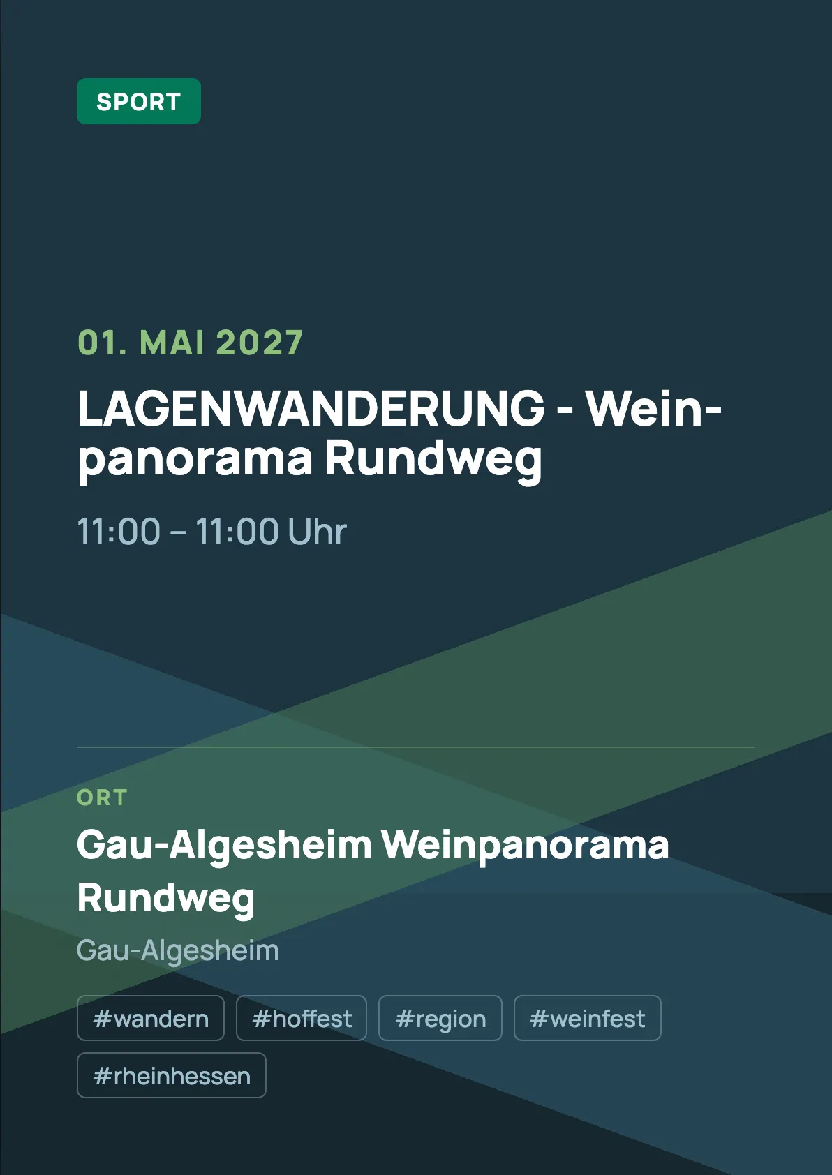 Veranstaltungsflyer