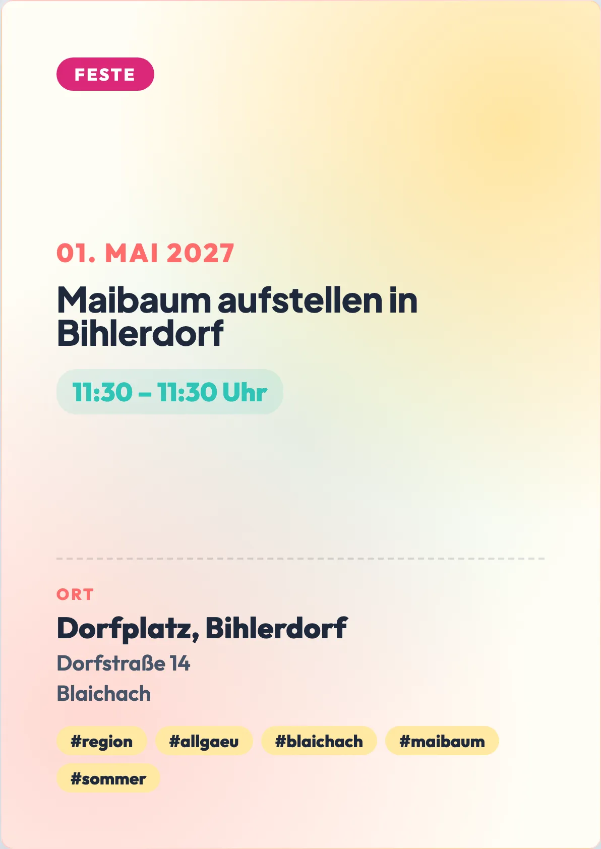 Veranstaltungsflyer