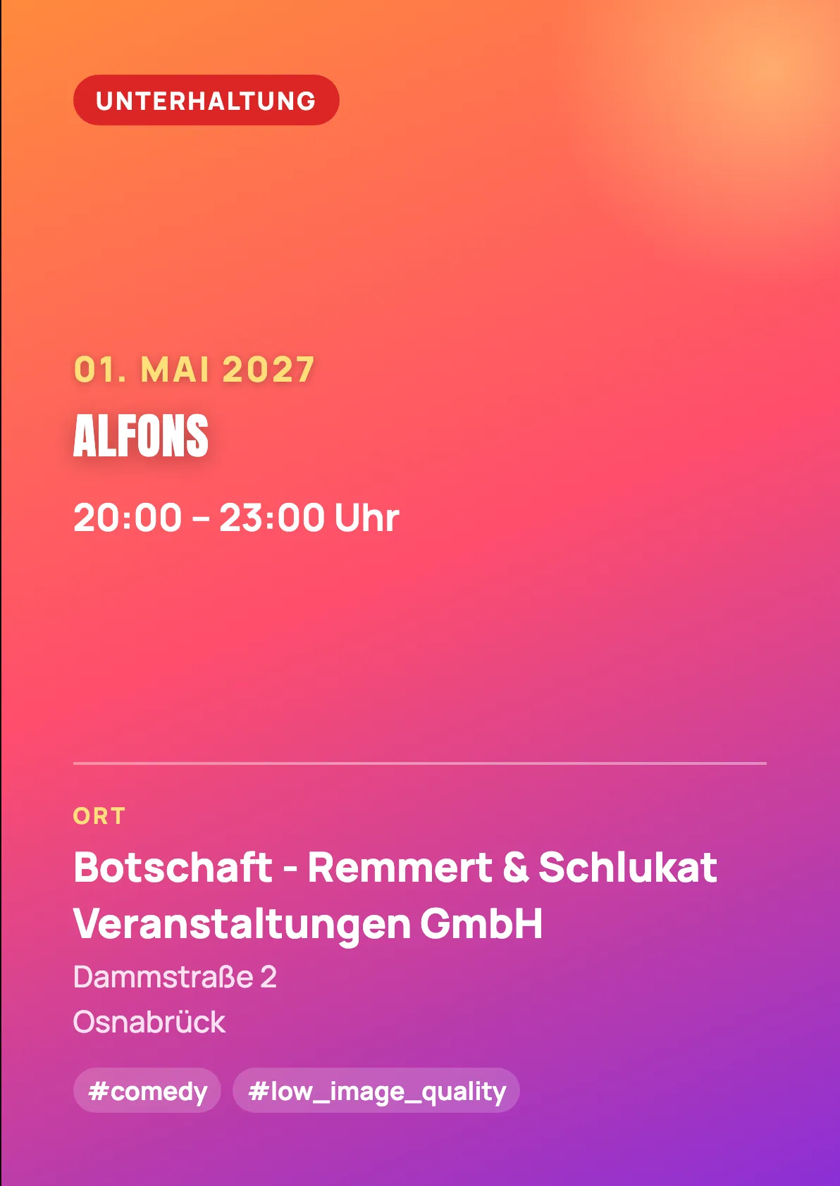 Veranstaltungsflyer