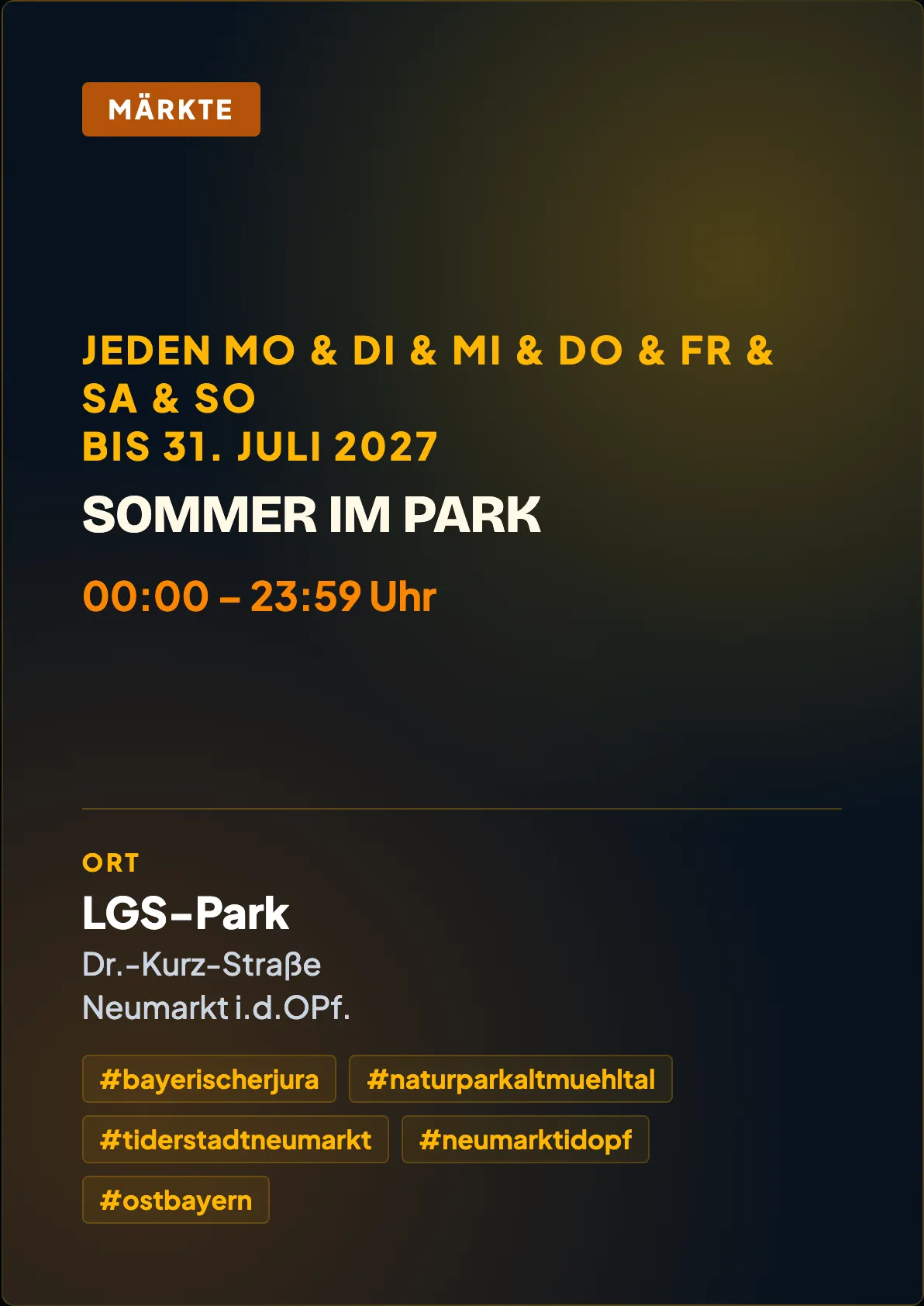 Veranstaltungsflyer