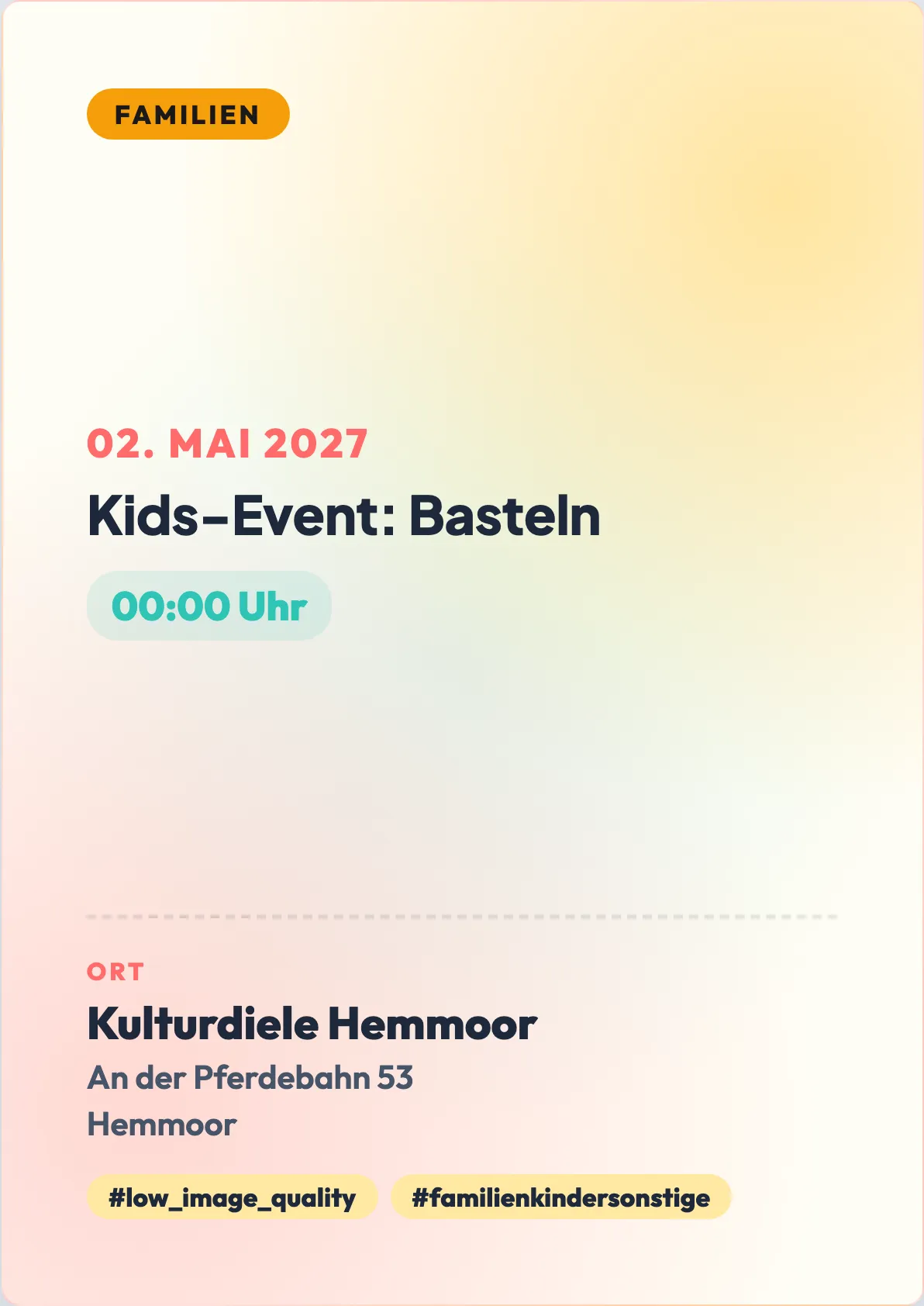 Veranstaltungsflyer