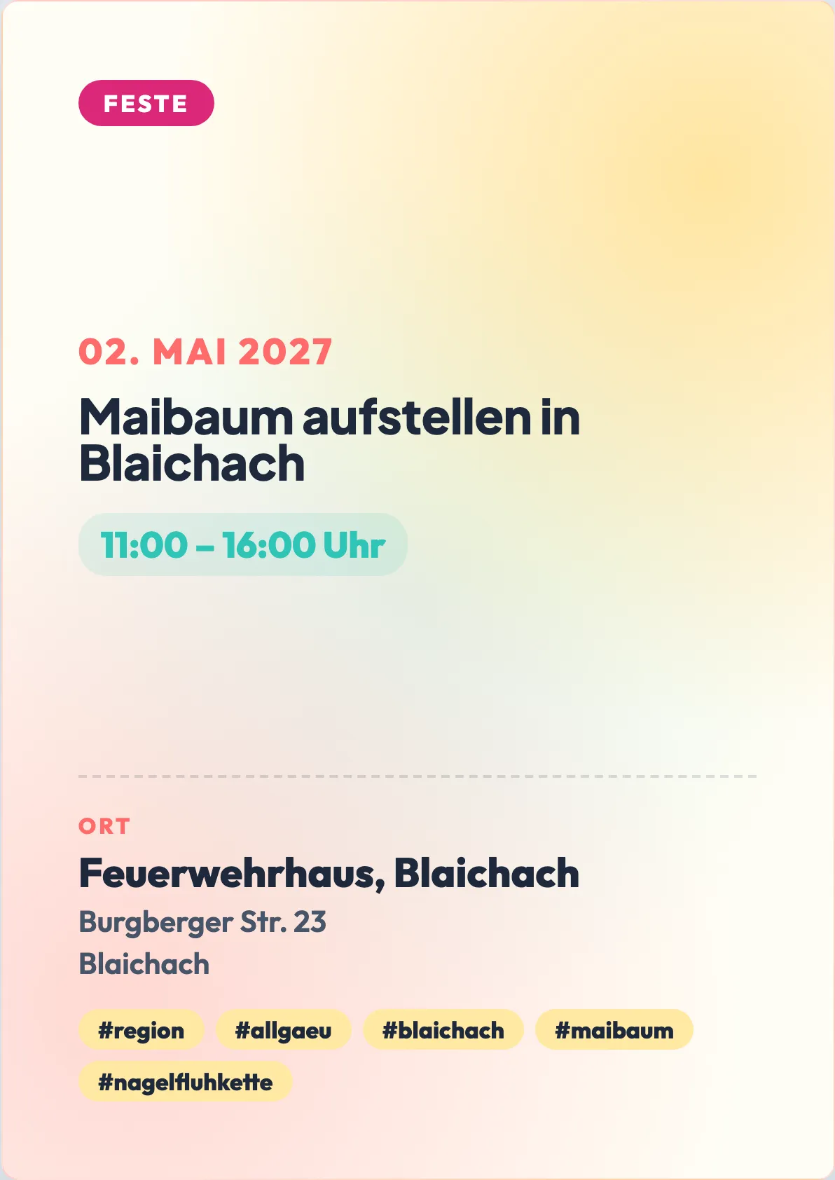 Veranstaltungsflyer
