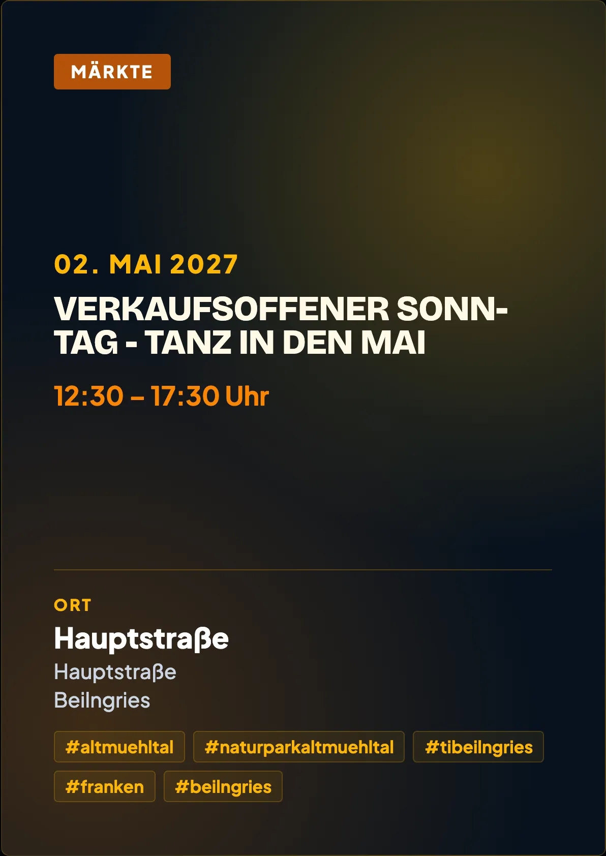 Veranstaltungsflyer
