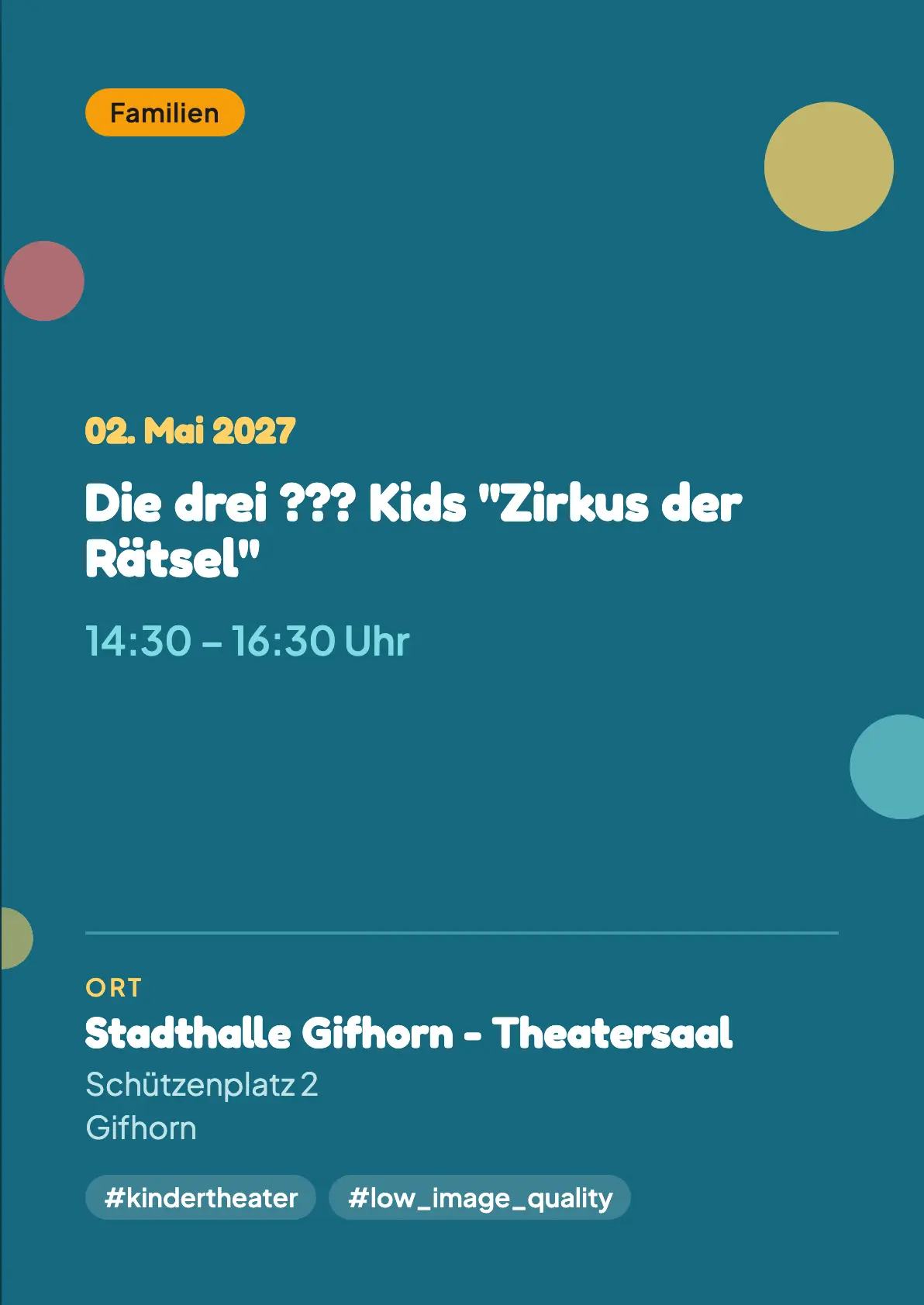 Veranstaltungsflyer