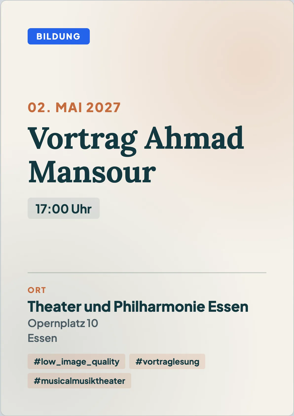 Veranstaltungsflyer