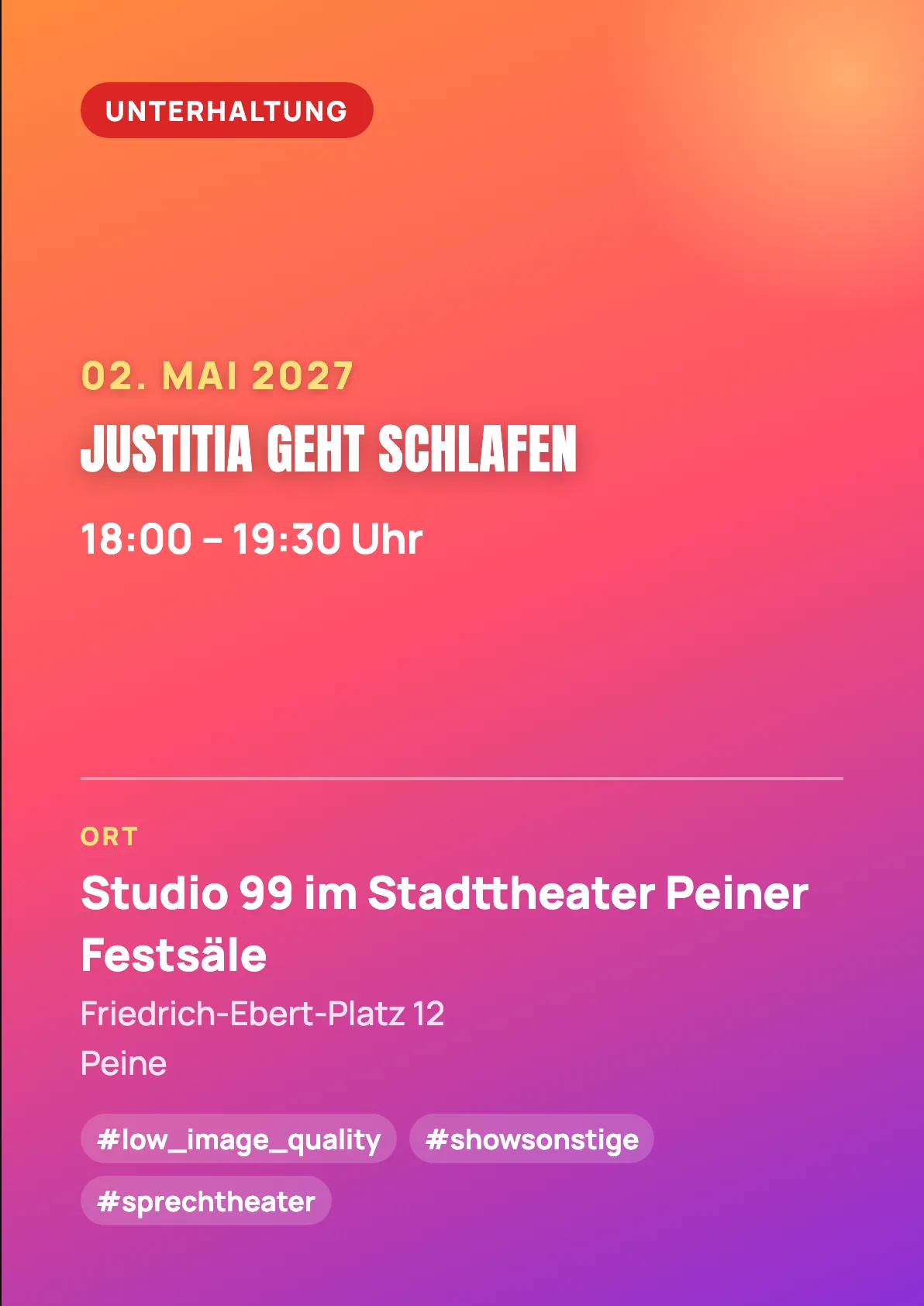 Veranstaltungsflyer