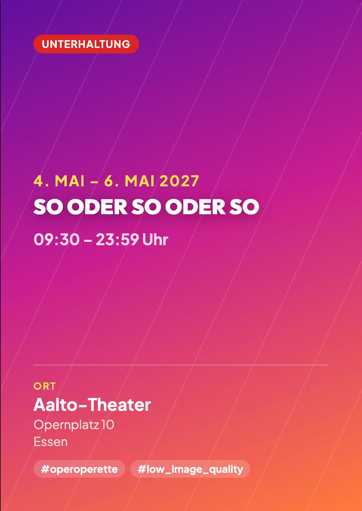 Veranstaltungsflyer
