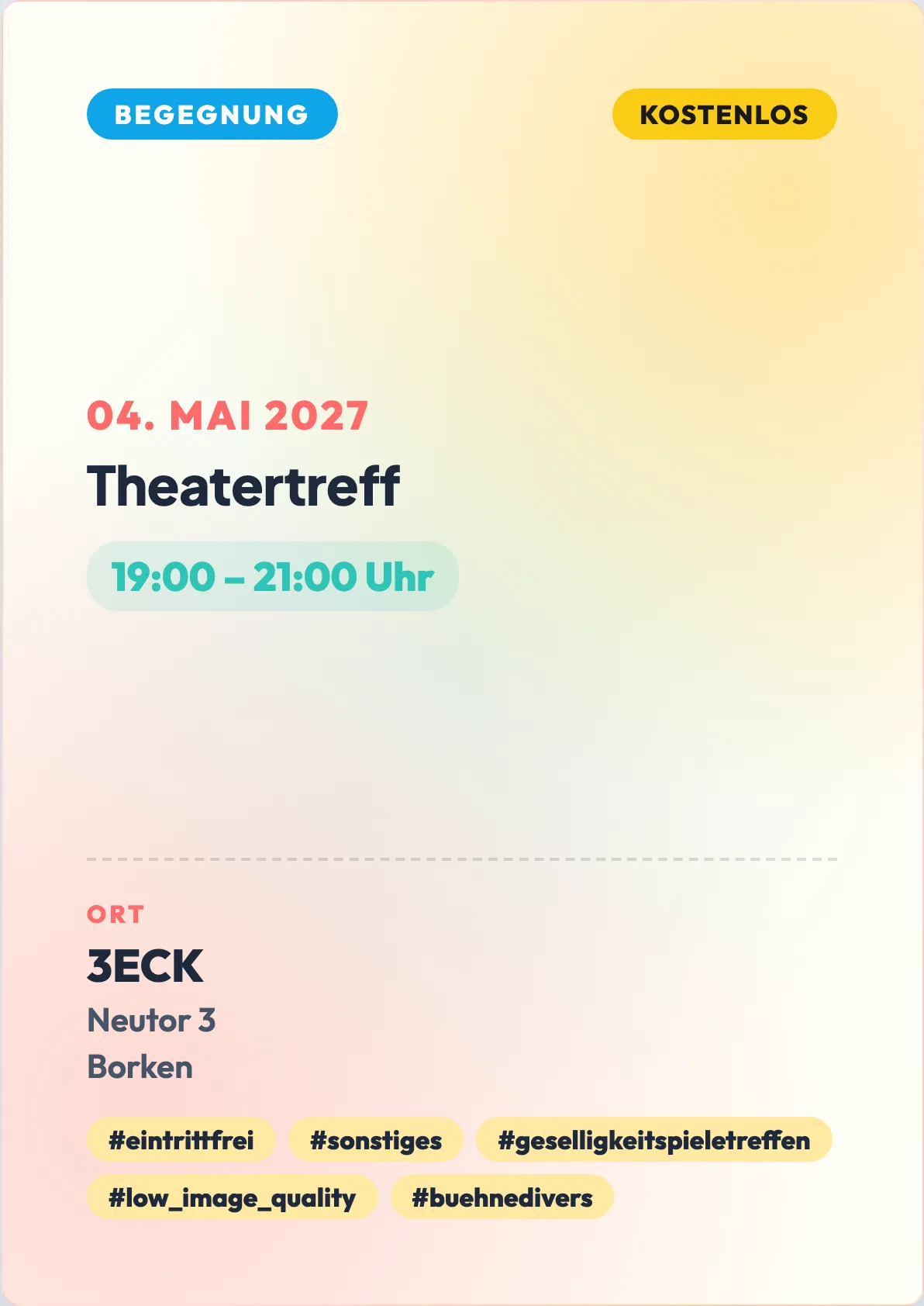 Veranstaltungsflyer