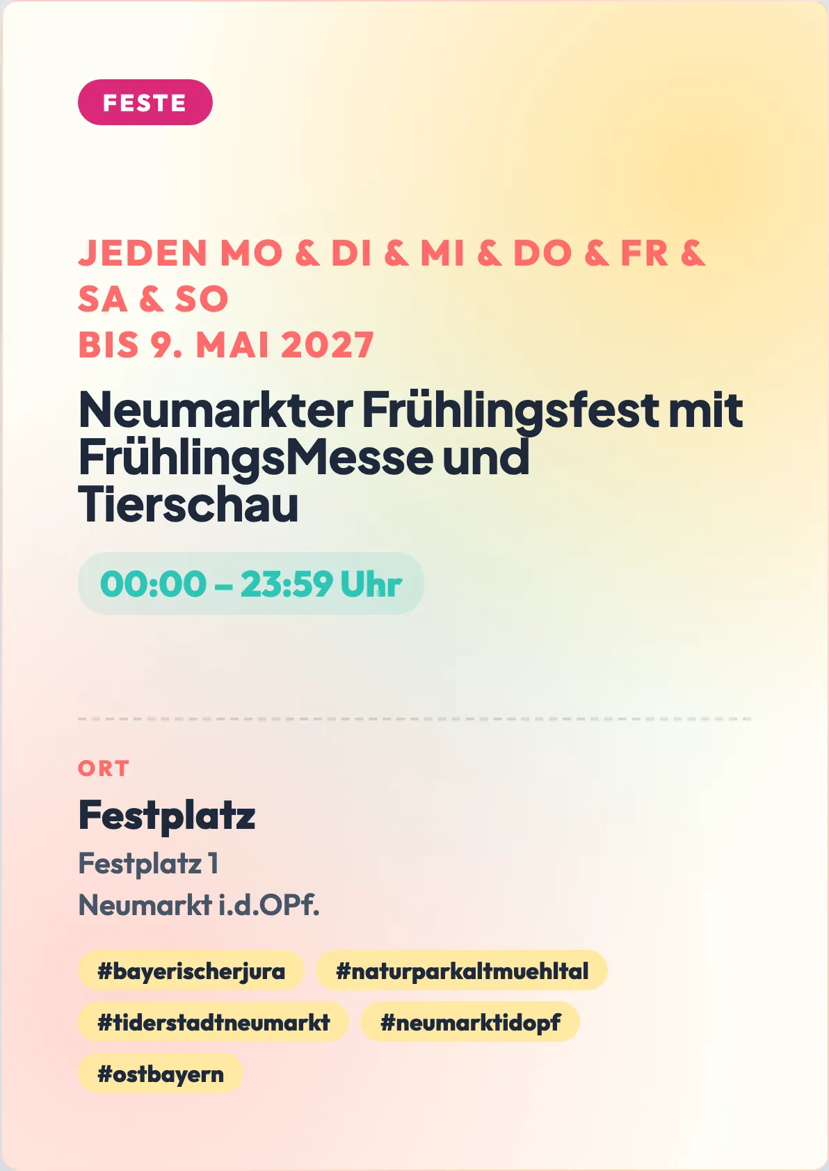 Veranstaltungsflyer