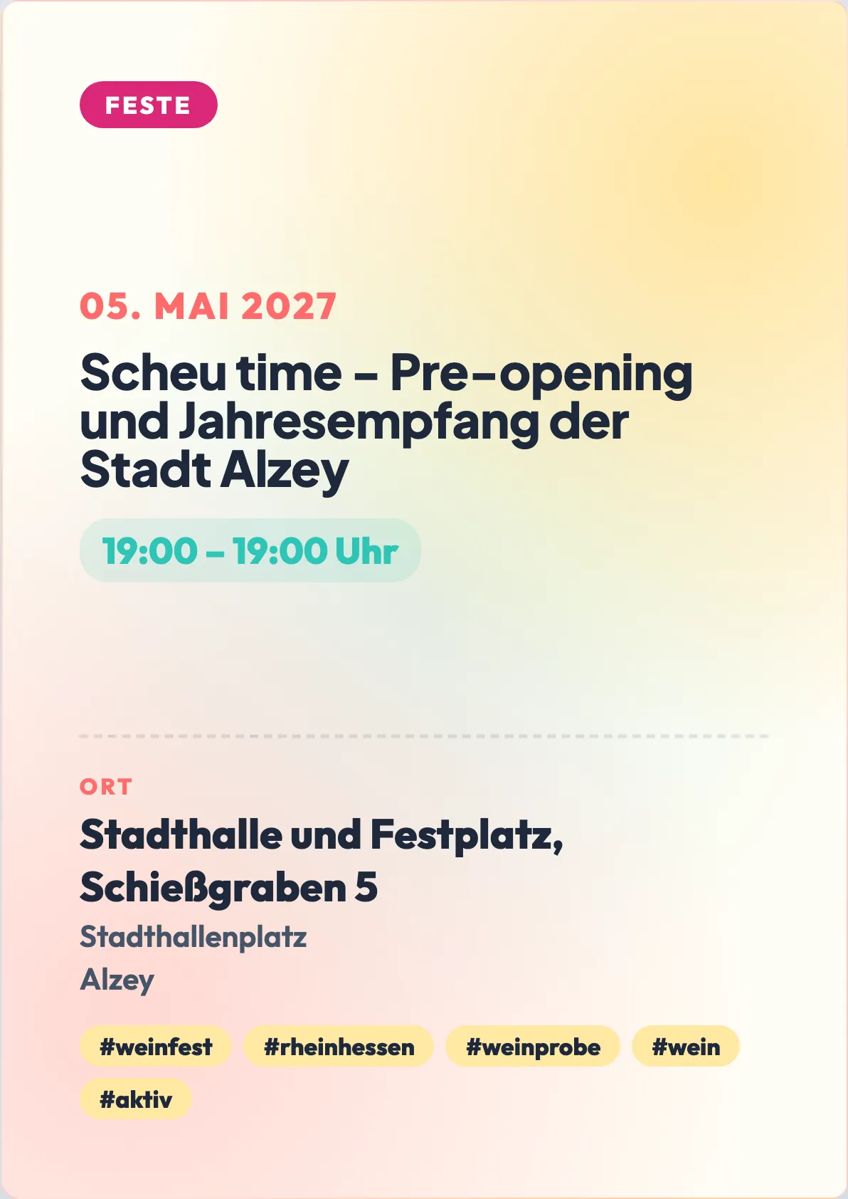 Veranstaltungsflyer