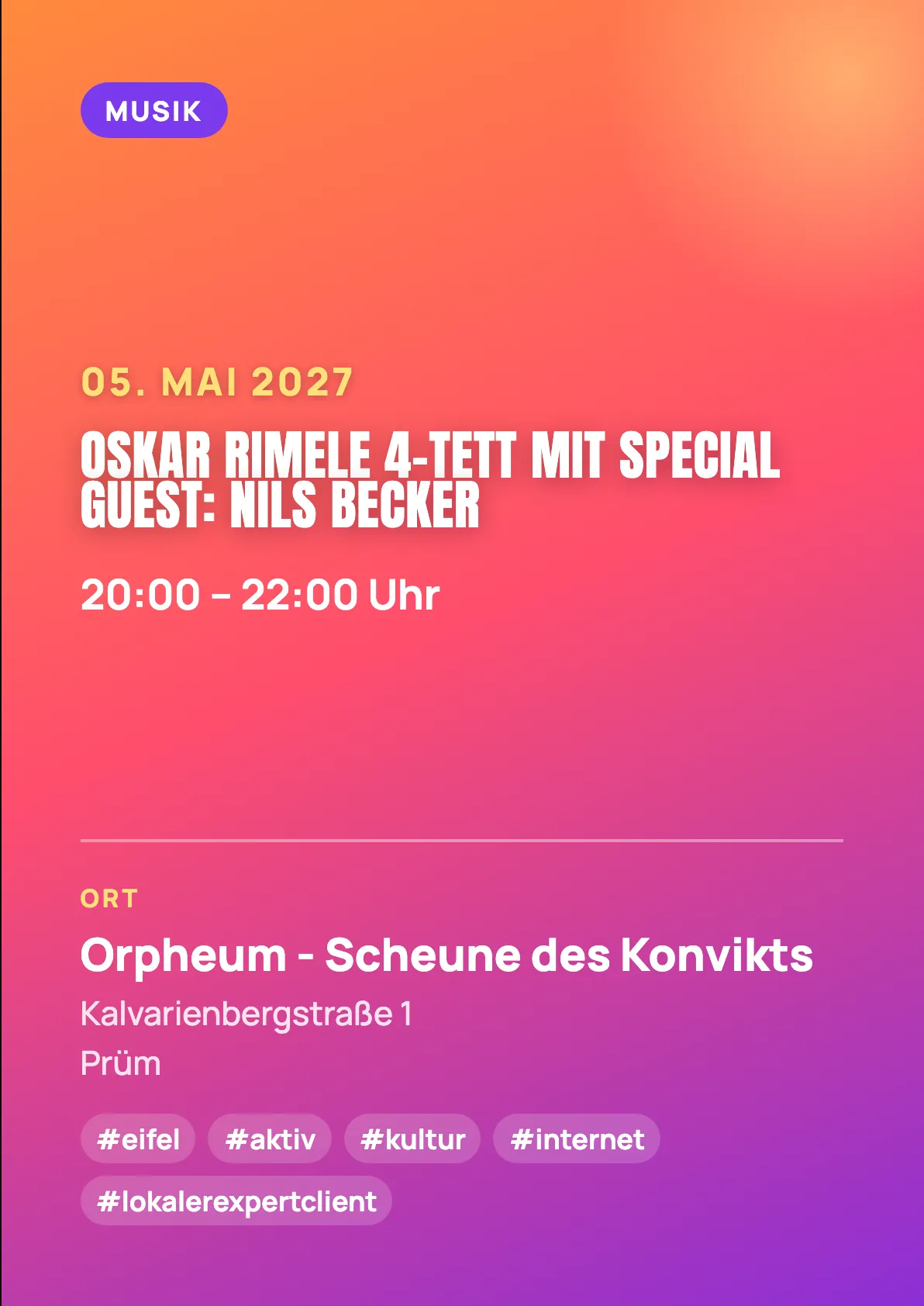 Veranstaltungsflyer