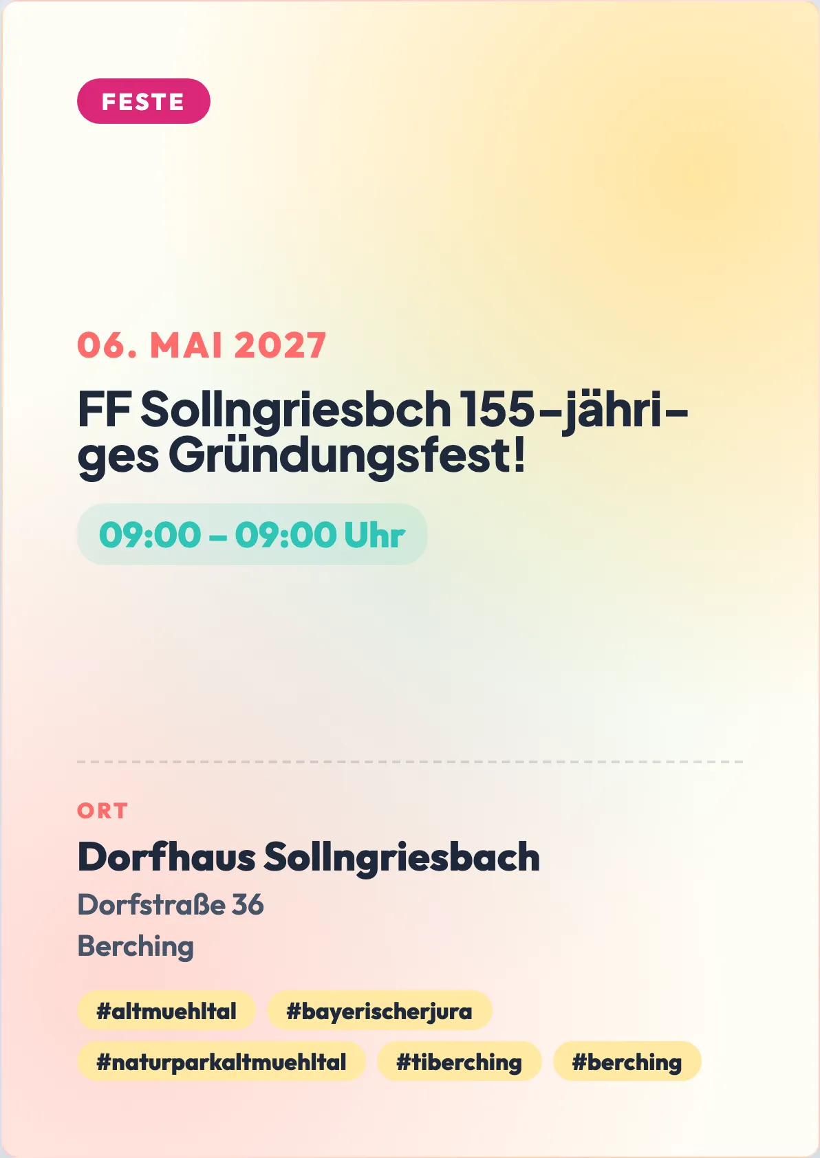 Veranstaltungsflyer