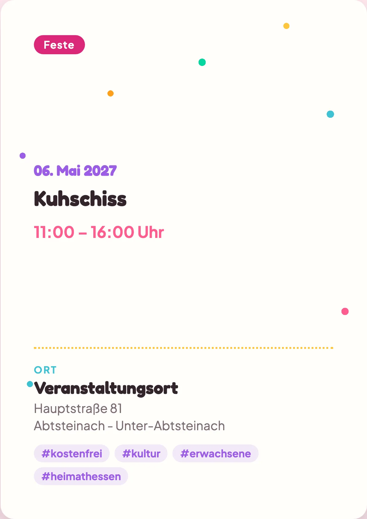 Veranstaltungsflyer
