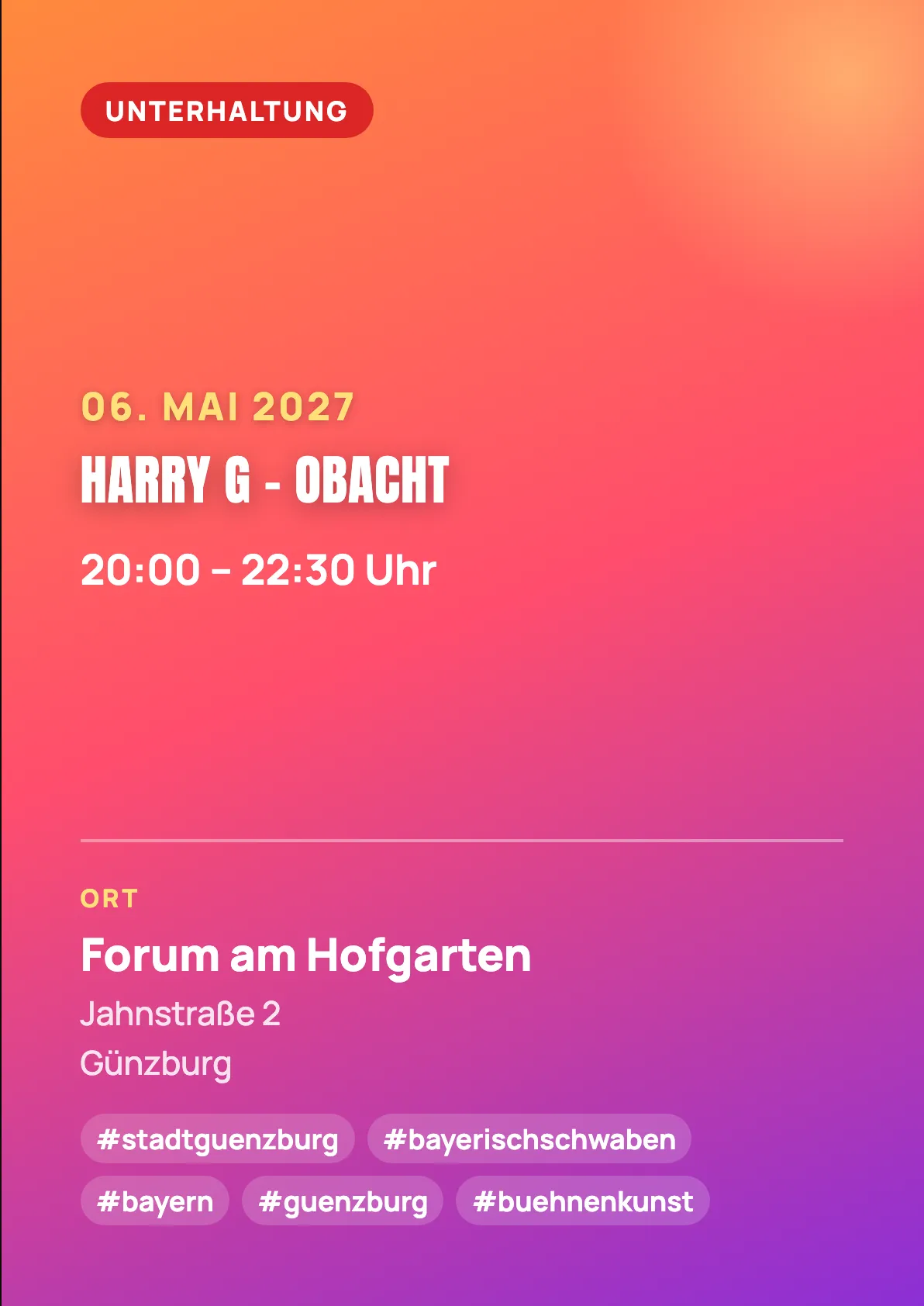 Veranstaltungsflyer