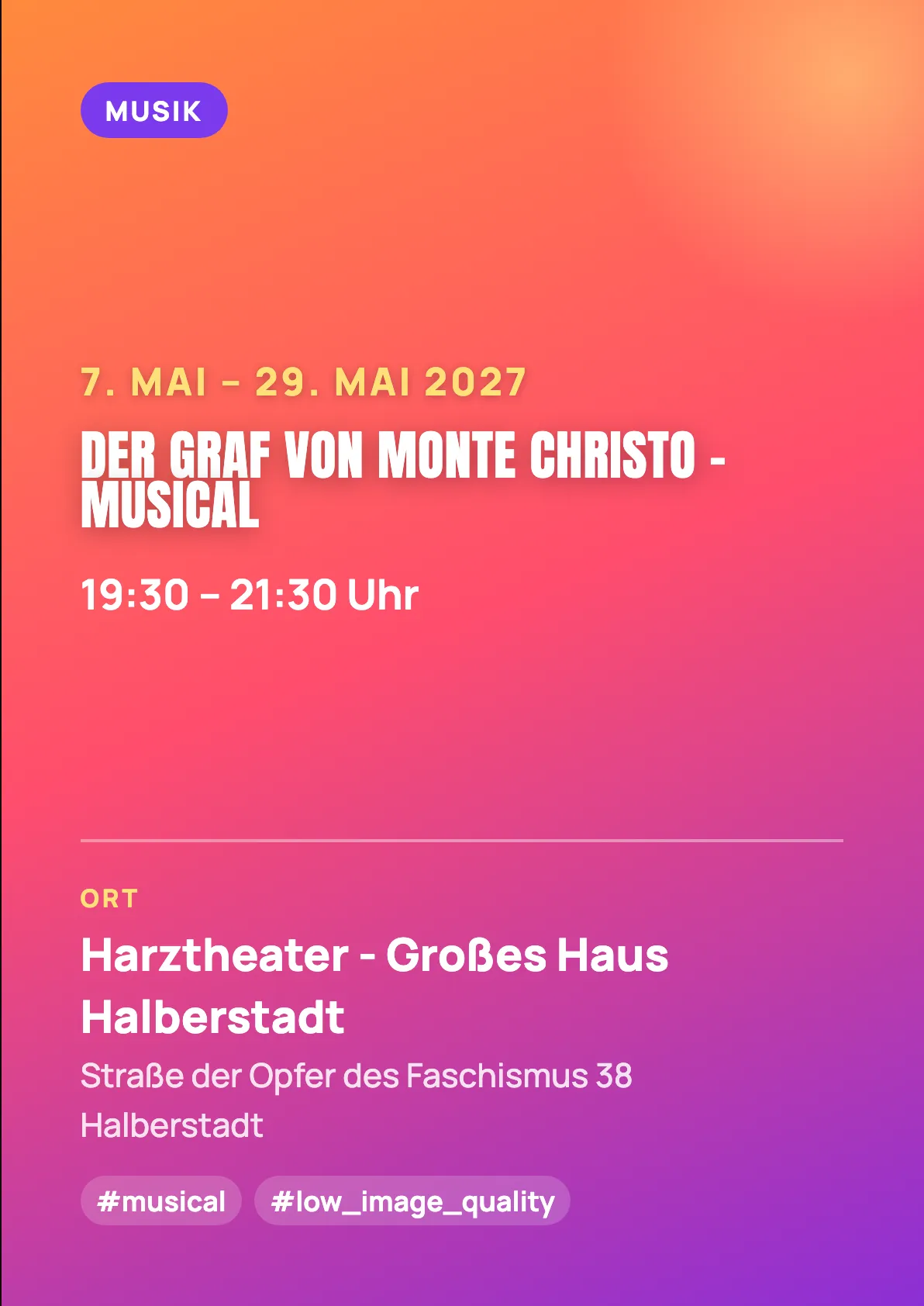 Veranstaltungsflyer