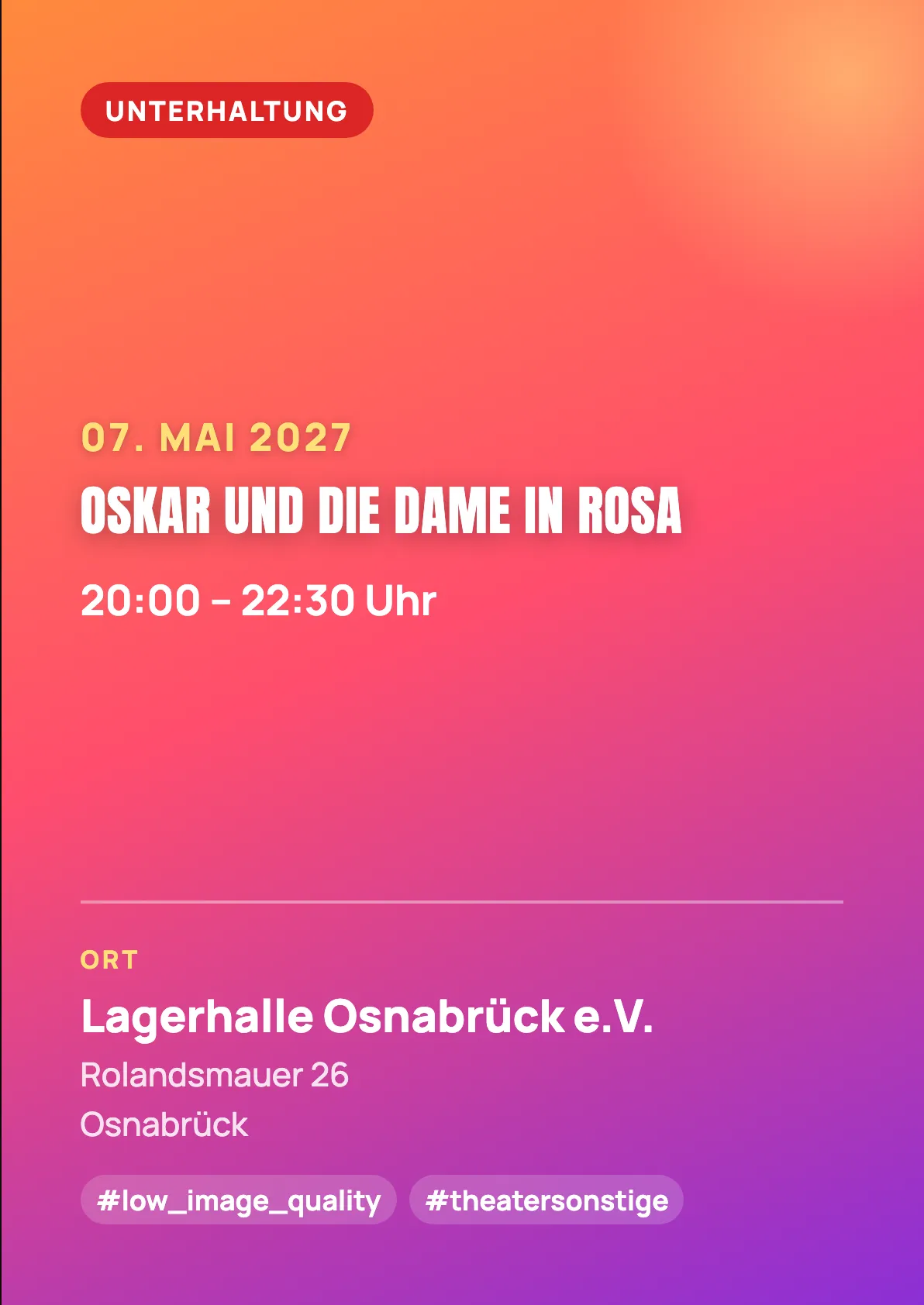 Veranstaltungsflyer