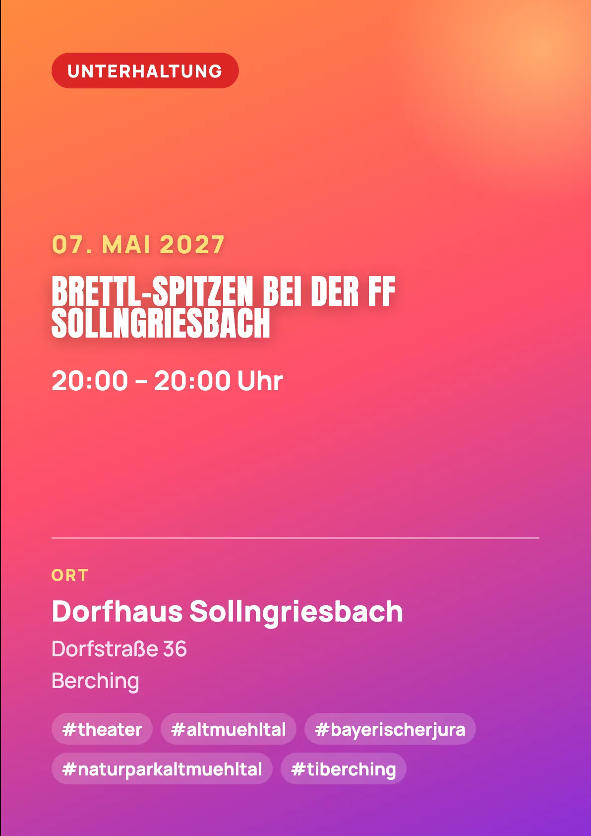 Veranstaltungsflyer