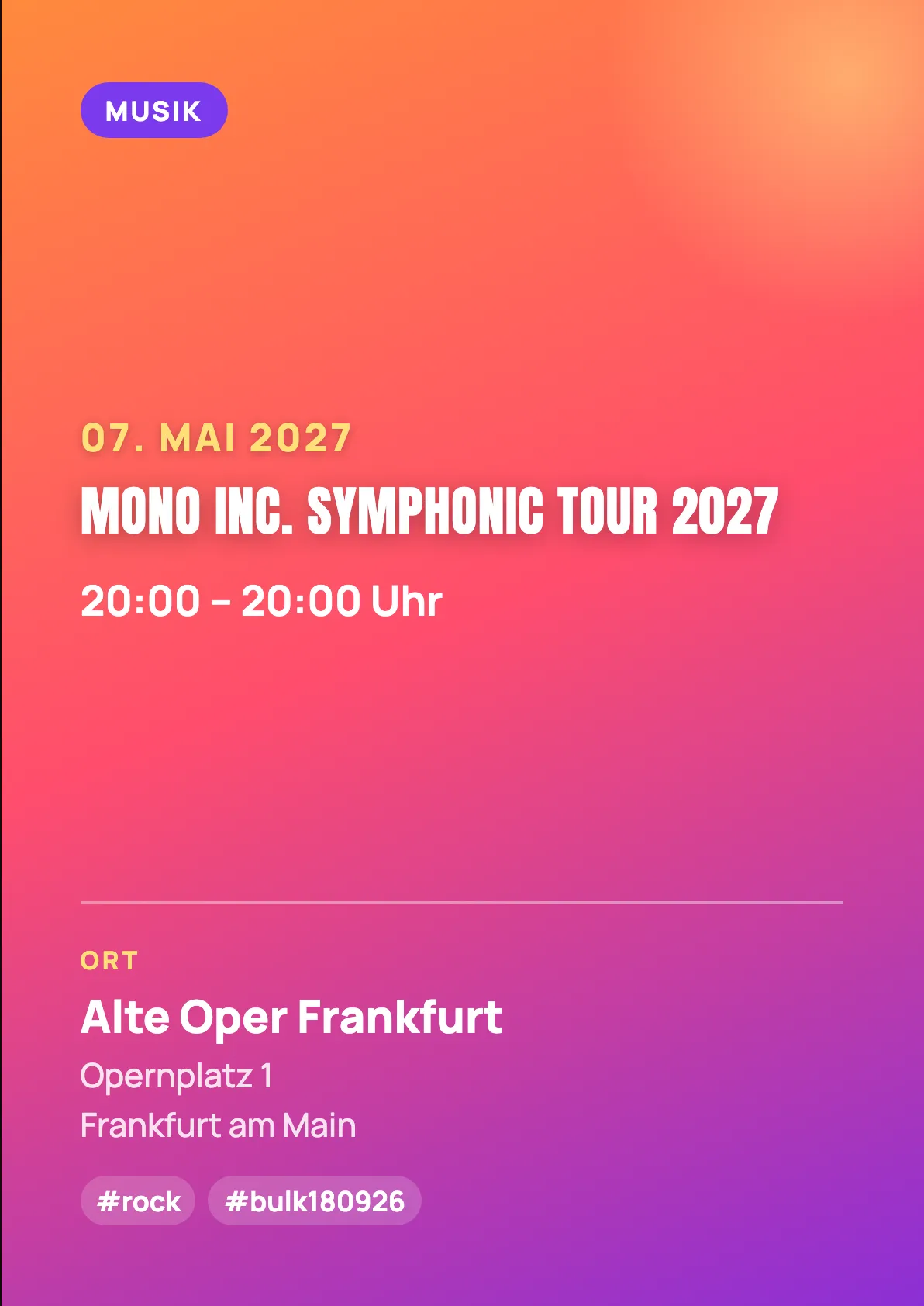 Veranstaltungsflyer