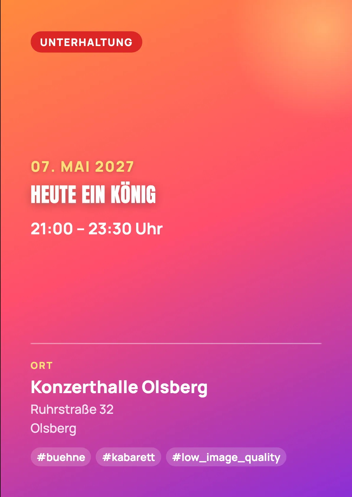 Veranstaltungsflyer