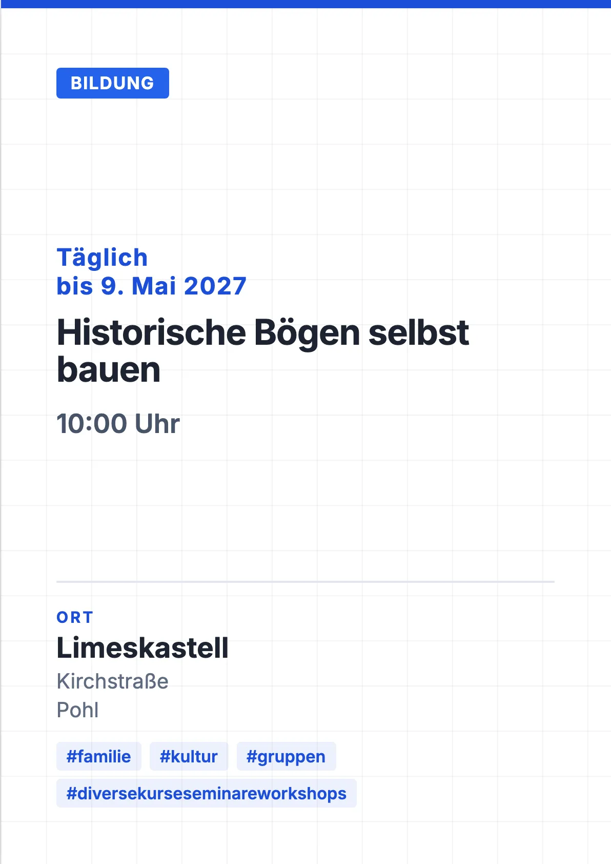 Veranstaltungsflyer
