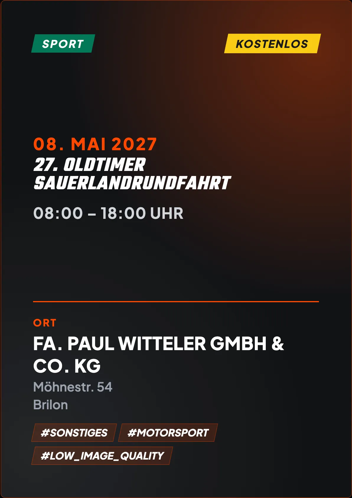 Veranstaltungsflyer