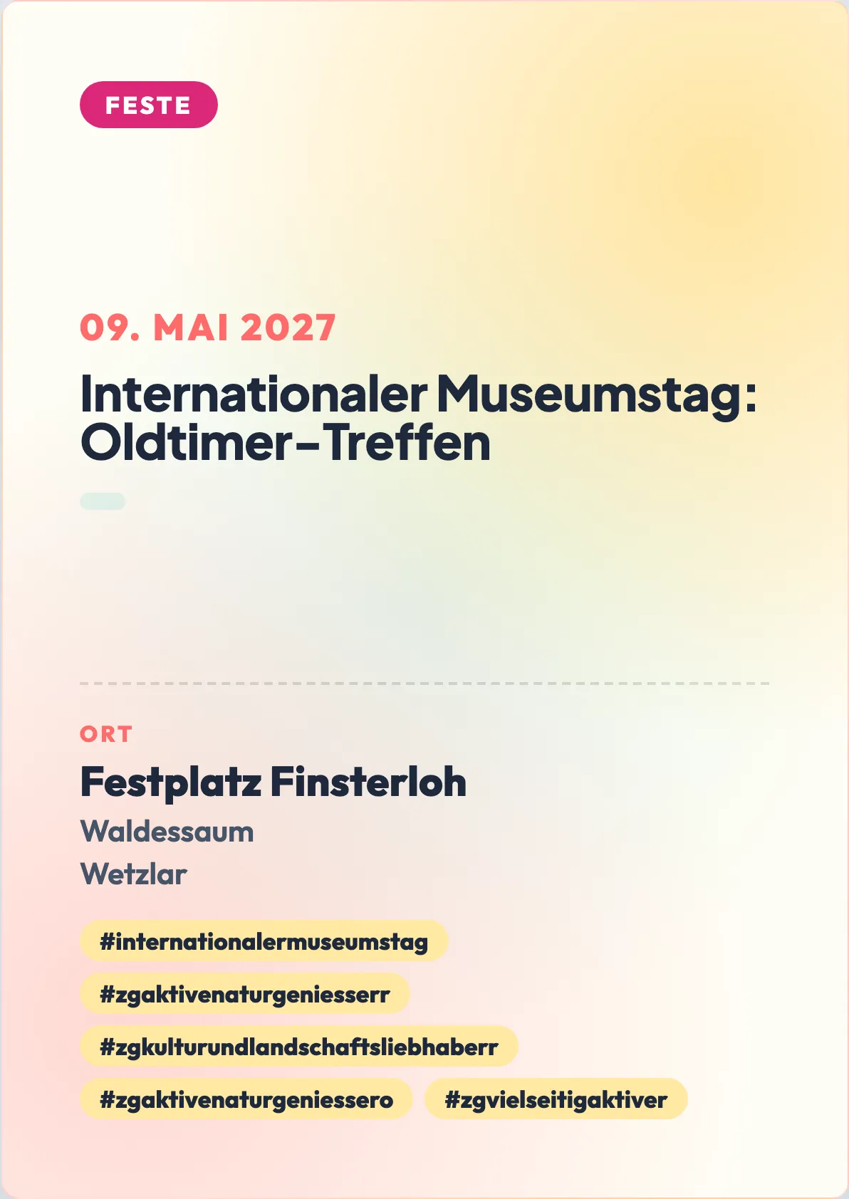 Veranstaltungsflyer