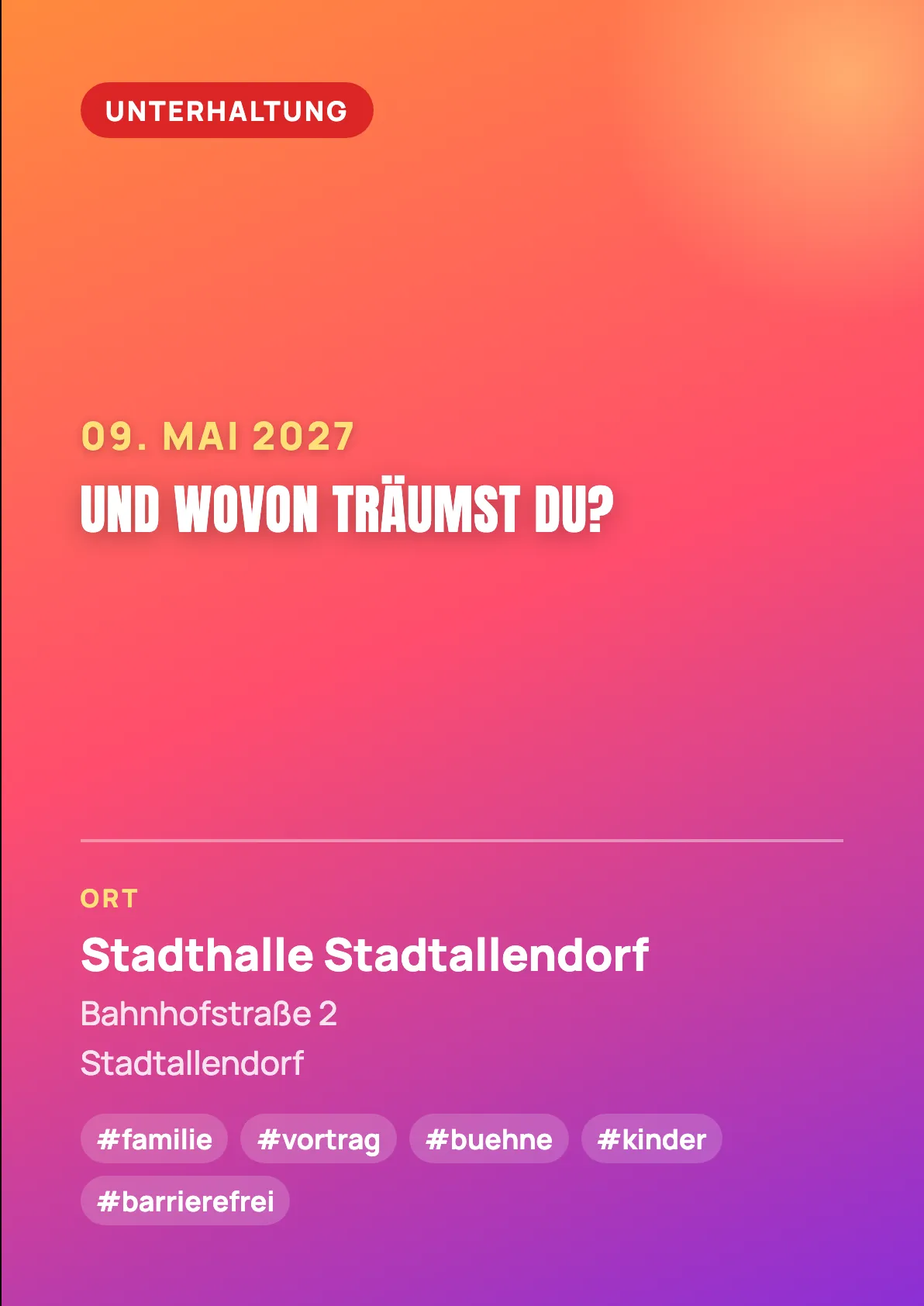 Veranstaltungsflyer